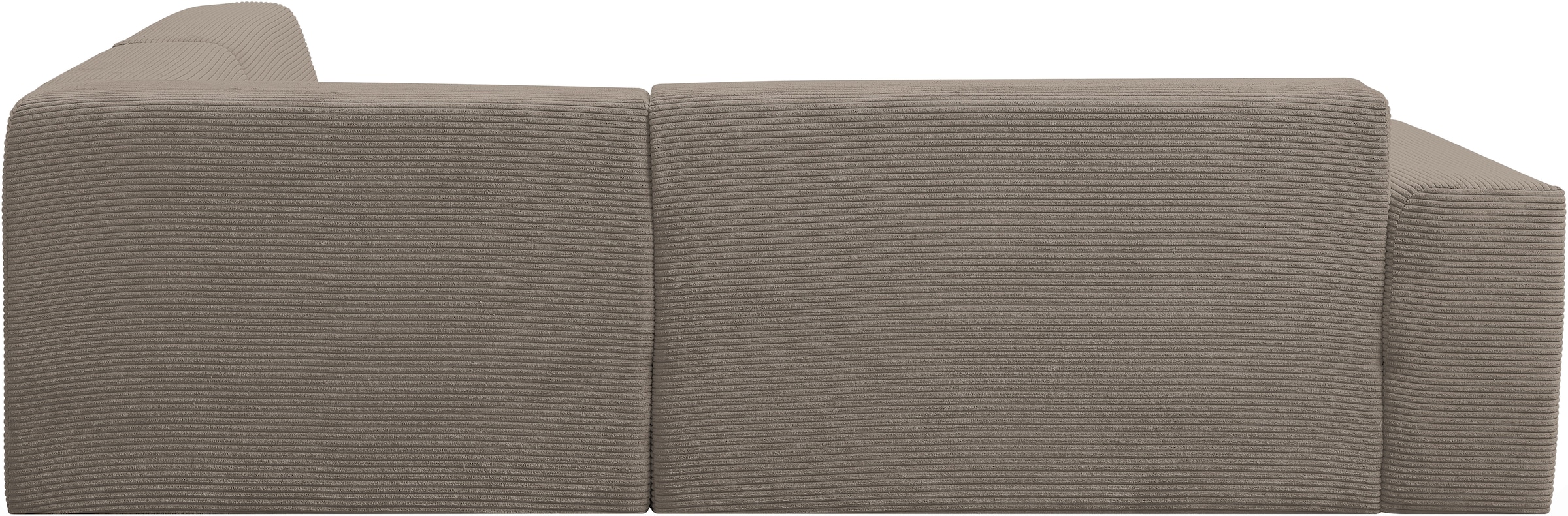 WERK2 Ecksofa »Zeus-M 251 cm breit, 262 cm tief, tolles Sofa, L-Form« Curvy Trend Garnitur, urbane Optik, komfortable Wellenunterfederung