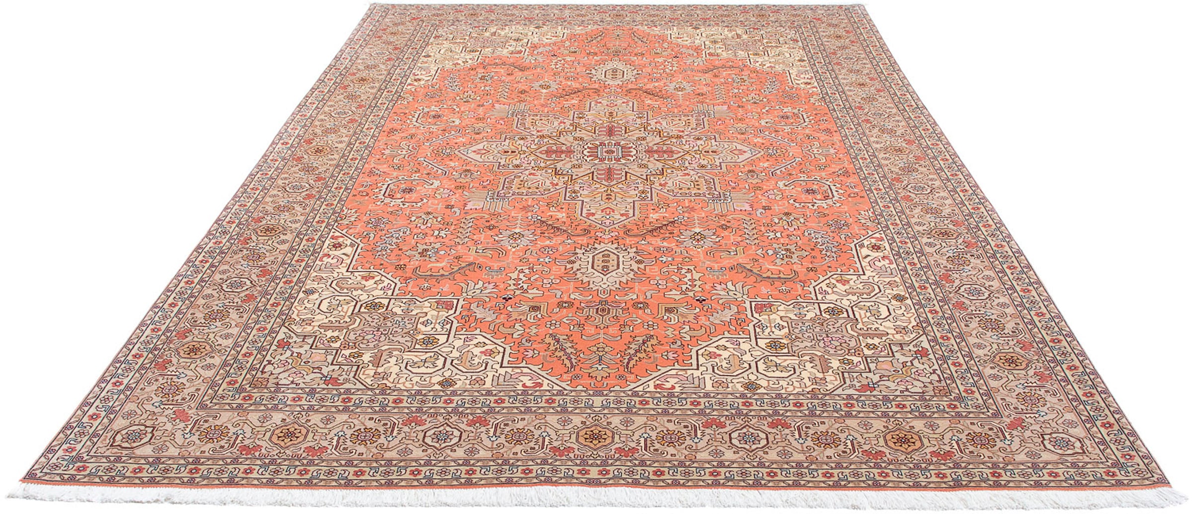 morgenland Orientteppich »Perser - Täbriz - Royal - 302 x 206 cm - hellrot« günstig online kaufen