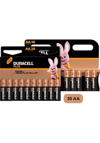 Batterie »20+10 Pack: 30x Mignon/AA/LR06«, LR06, (30 St., Alkaline Batterie, 30...