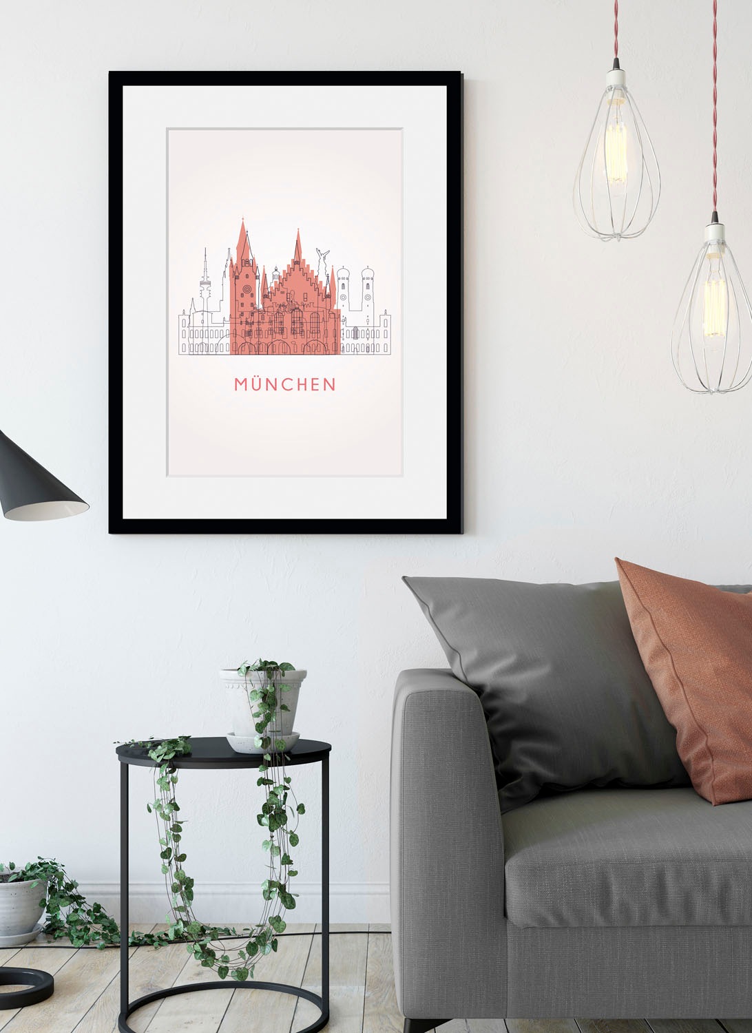 queence Bild »München Church« Deutschland   Gebäude   Kirche   Kunst   Münc günstig online kaufen