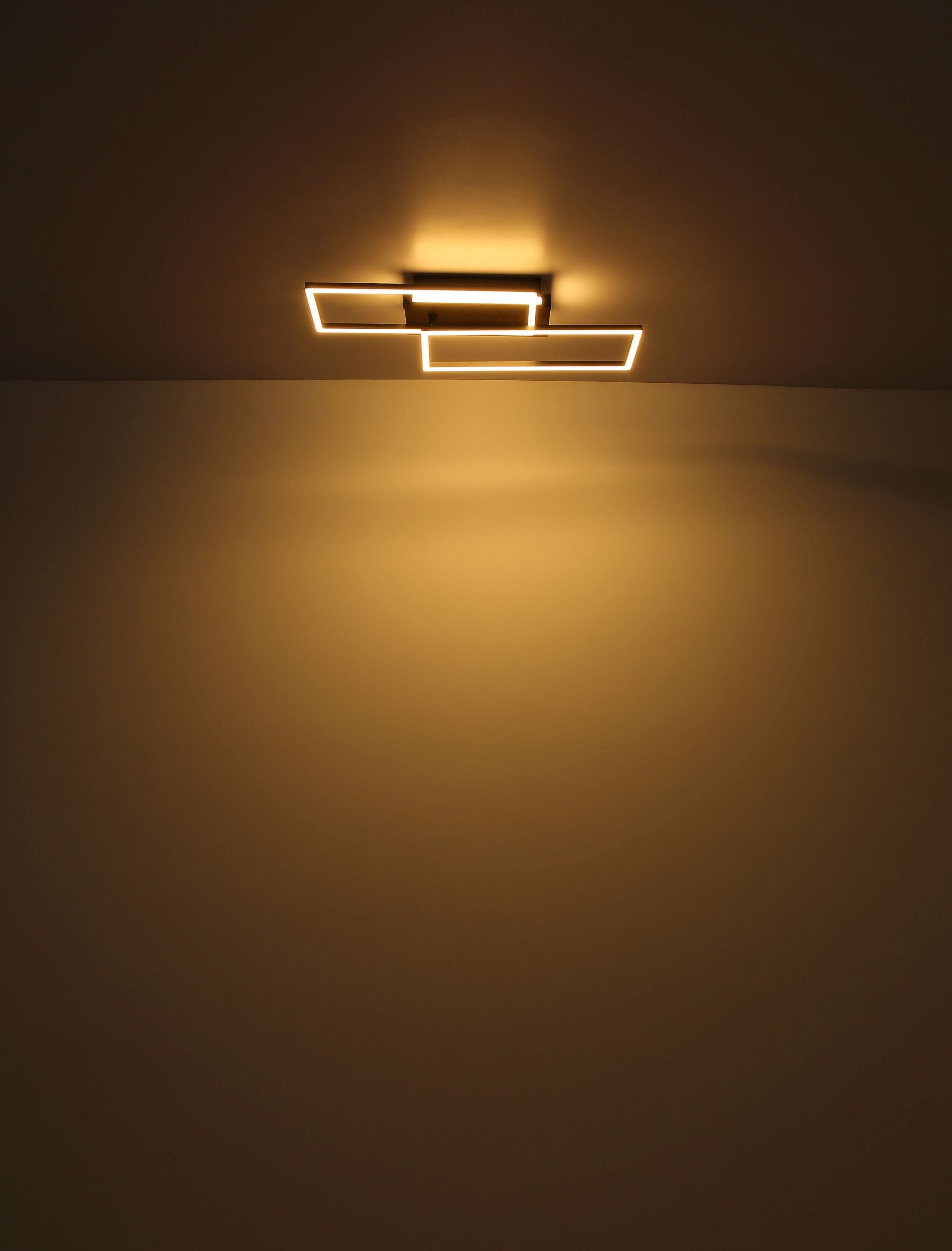 GLOBO LIGHTING LED Deckenleuchte »FINNLEY« LED-Modul 1 Stk. Warmweiß Deckenlampe, modern, Designlampe, Wohnzimmer, Schlafzimmer