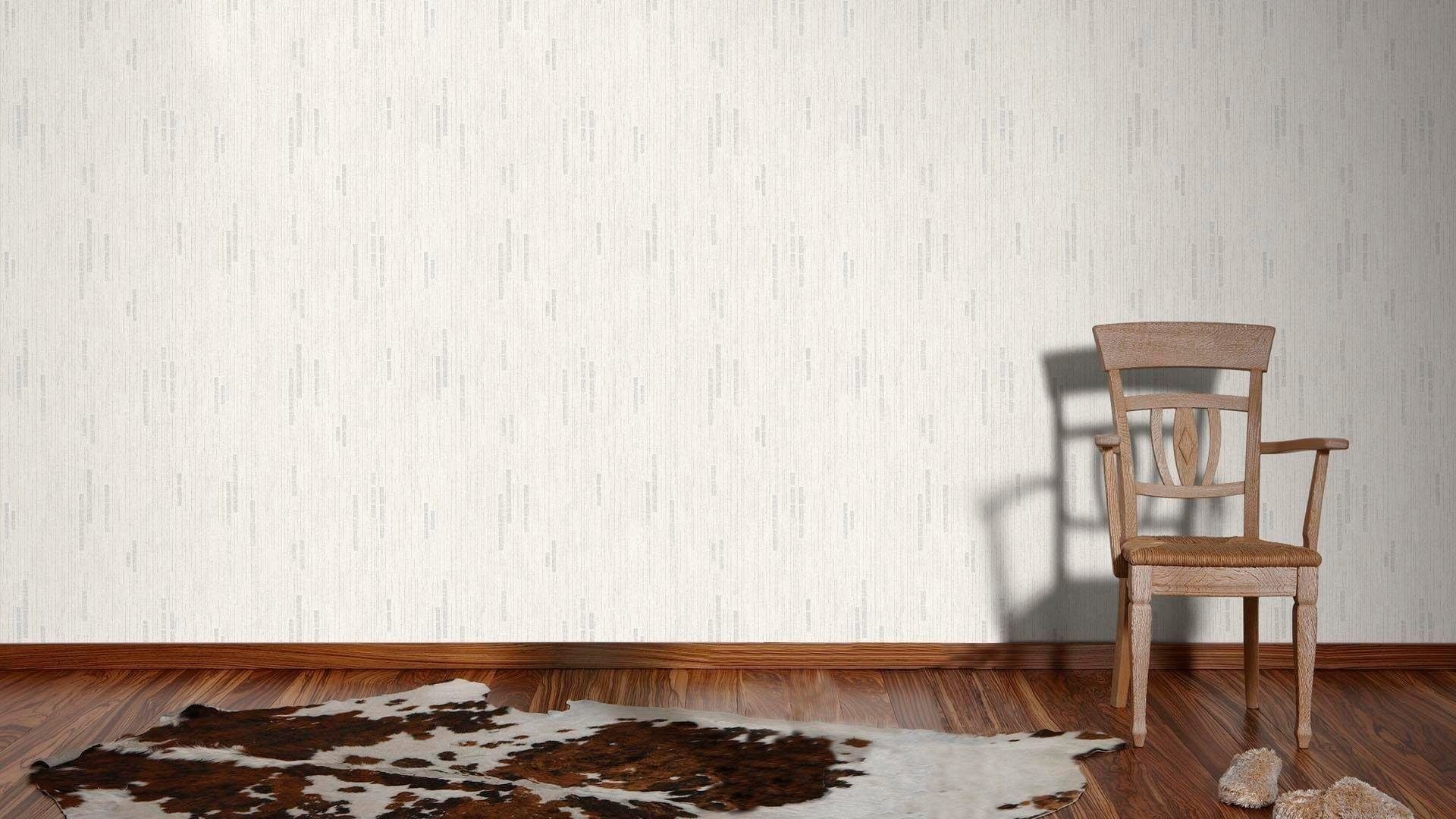 living walls Vliestapete »Essentials mit Glitzereffekt«, uni-gemustert-meliert, Uni Tapete einfarbig Metallic Tapeten Wohnzimmer Schlafzimmer Küche