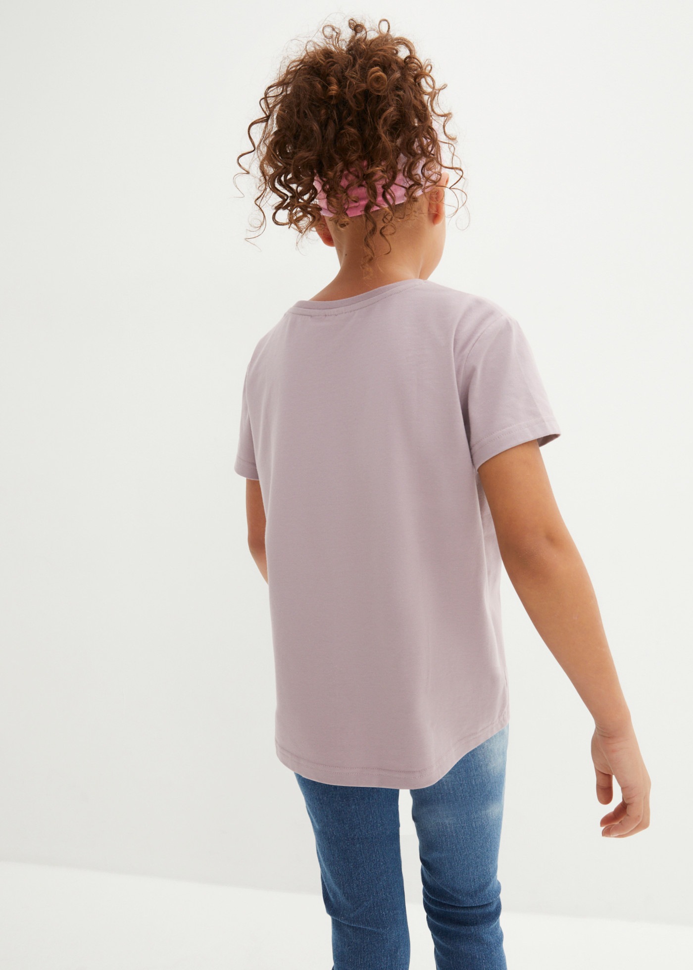 bonprix T-Shirt Packung, 3er,  aus Baumwolle, mit Elasthan-Anteil, Kurzarm-Design, Regular Fit