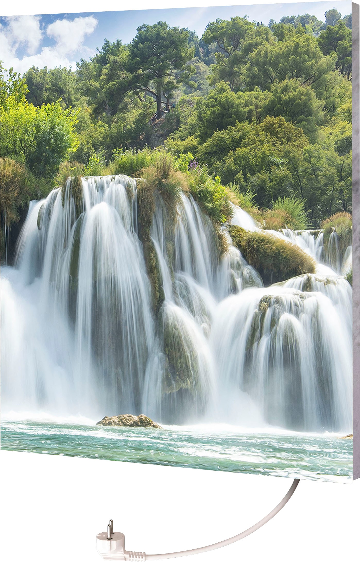 Marmony Infrarotheizung »Motiv Wasserfall«, BxHxT: 50x60x2 cm, mit Fernbedienung und Timer