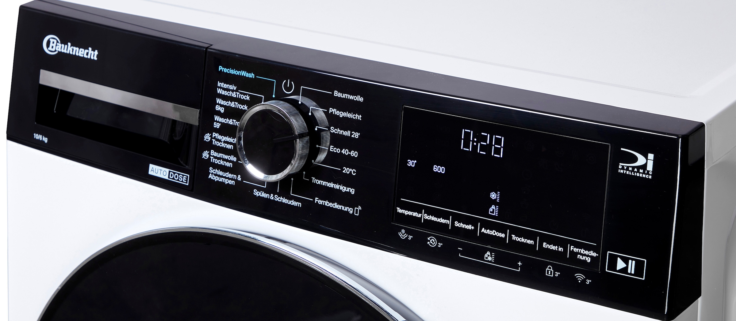 BAUKNECHT Waschtrockner »BWT 106A3C BC« 10 kg /6 kg 76 dB(A) Adaptive Wash – Intelligente Anpassung der Programme an Ihre Wünsche