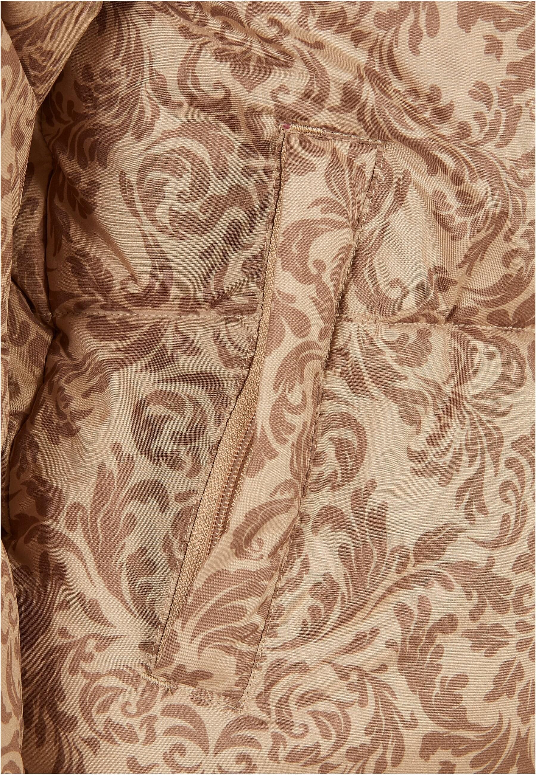 URBAN CLASSICS Winterjacke »Urban Classics Damen Ladies AOP Retro Puffer Jacket« 1 Stk. tlg. ohne Kapuze