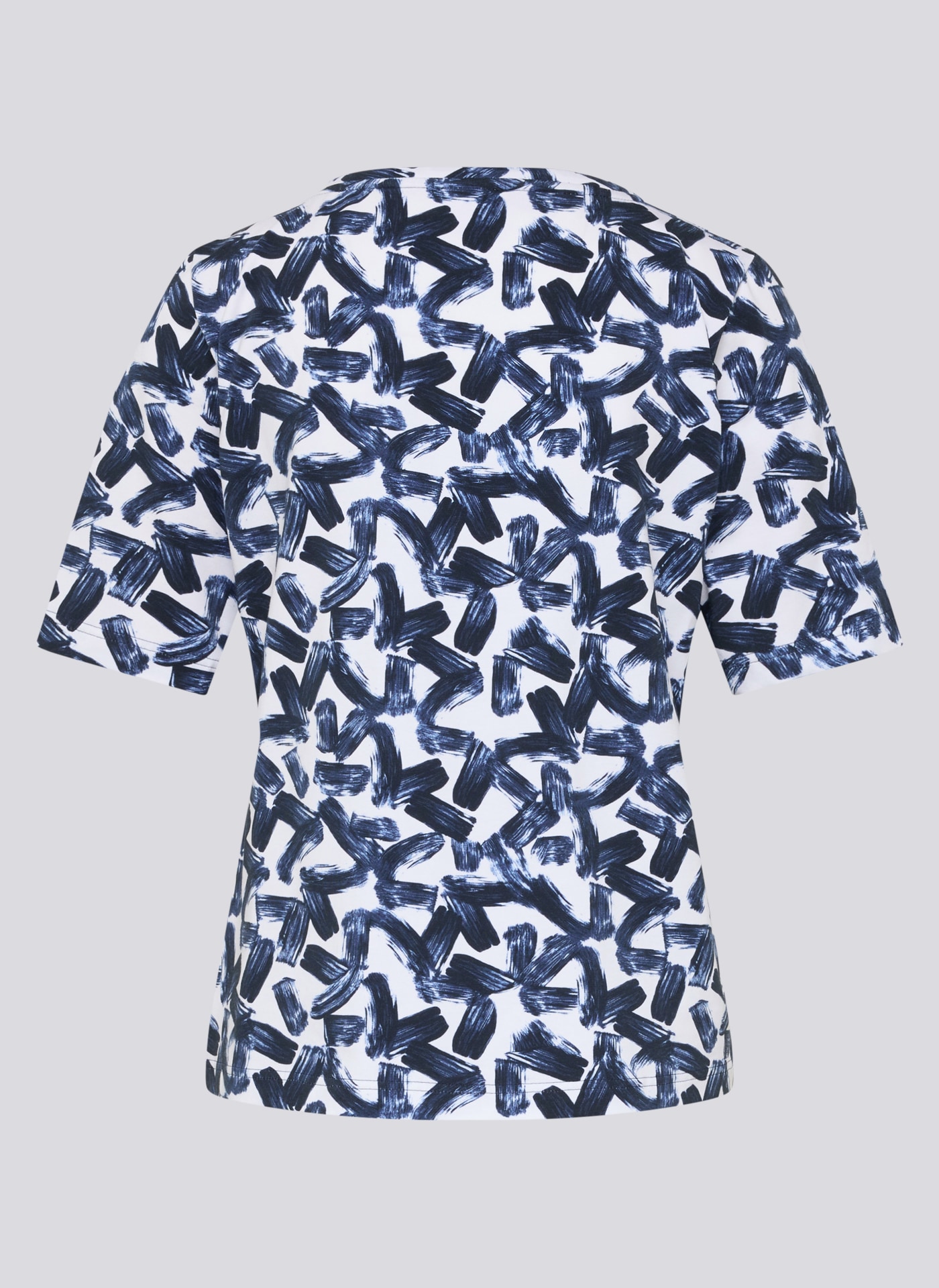 Rabe Rundhalsshirt mit Allover-Muster