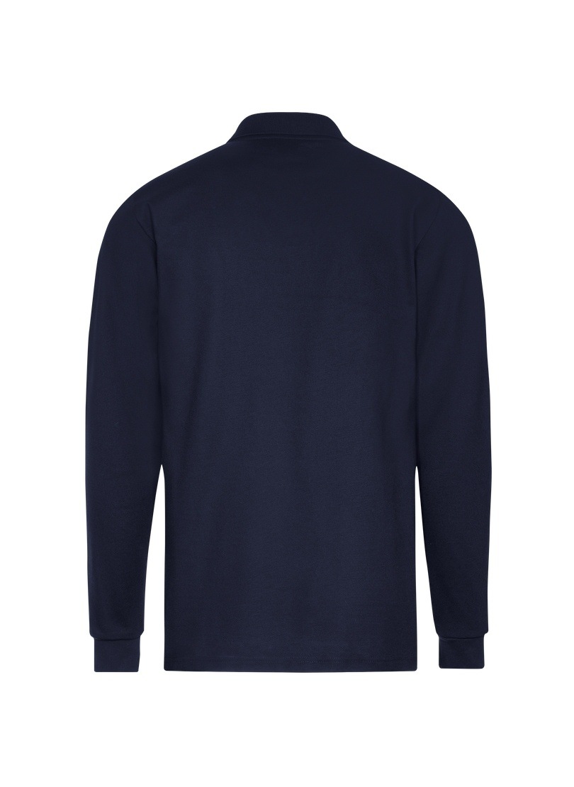 Trigema Poloshirt »TRIGEMA Langarm Poloshirt mit Armbündchen«, (1 tlg.)
