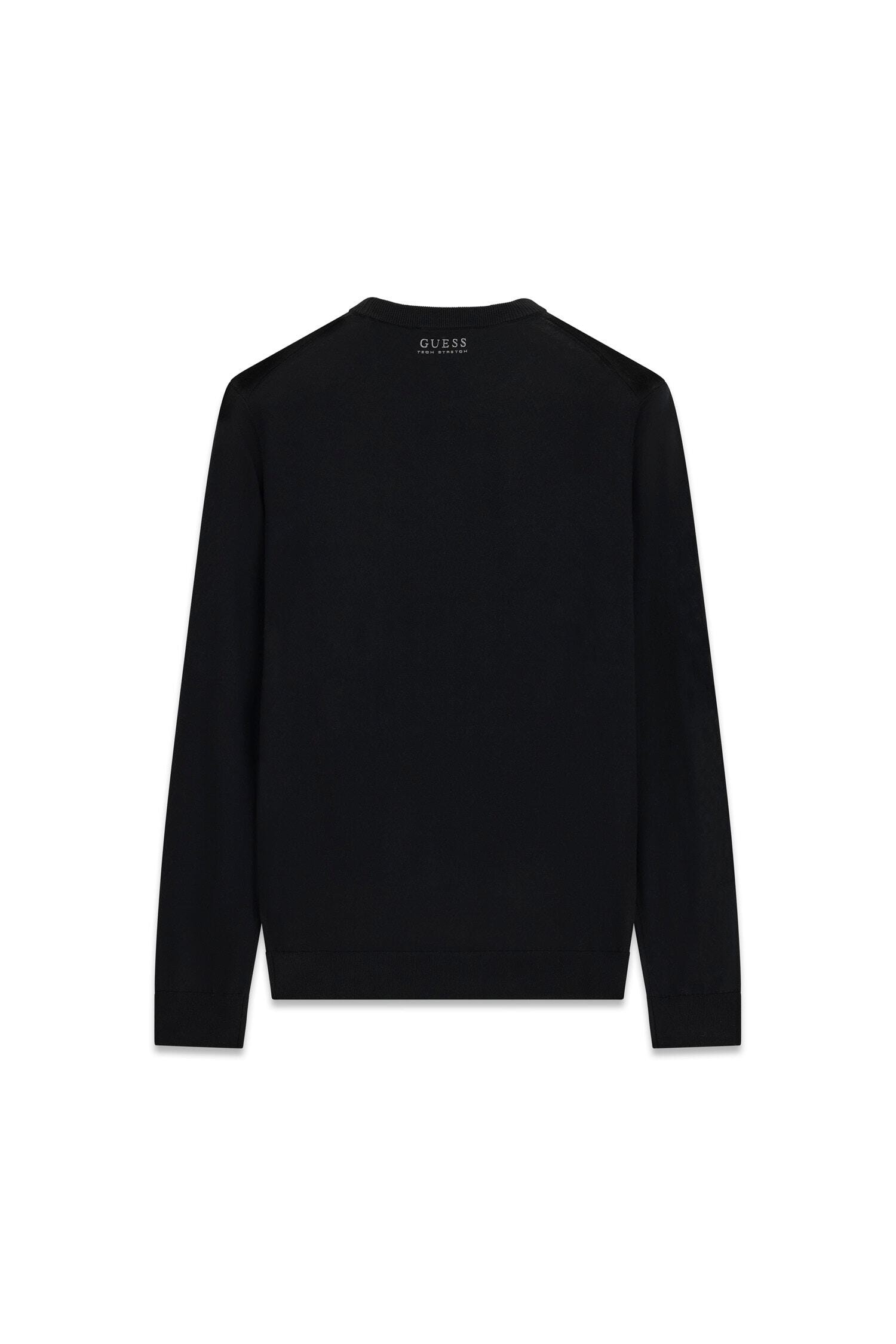 Guess Strickpullover reine Wolle, Regular Fit, Rundhalsausschnitt