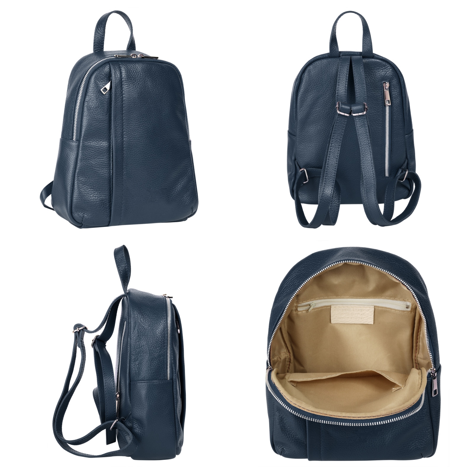 Samantha Look Cityrucksack, Echt Leder, Made in Italy