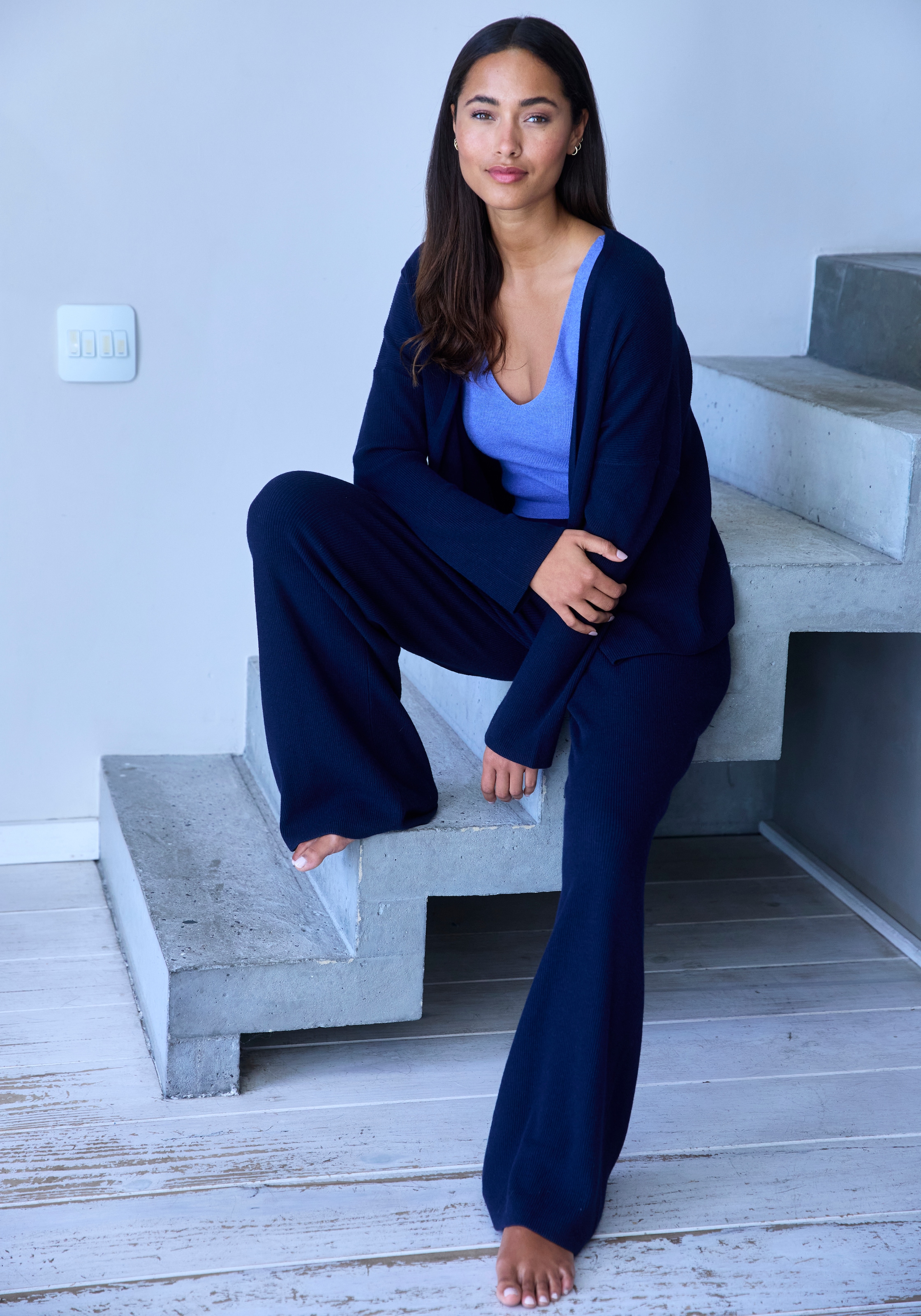 Copenhagen Studios Cardigan, aus hochwertiger, feiner Rippe, Loungewear