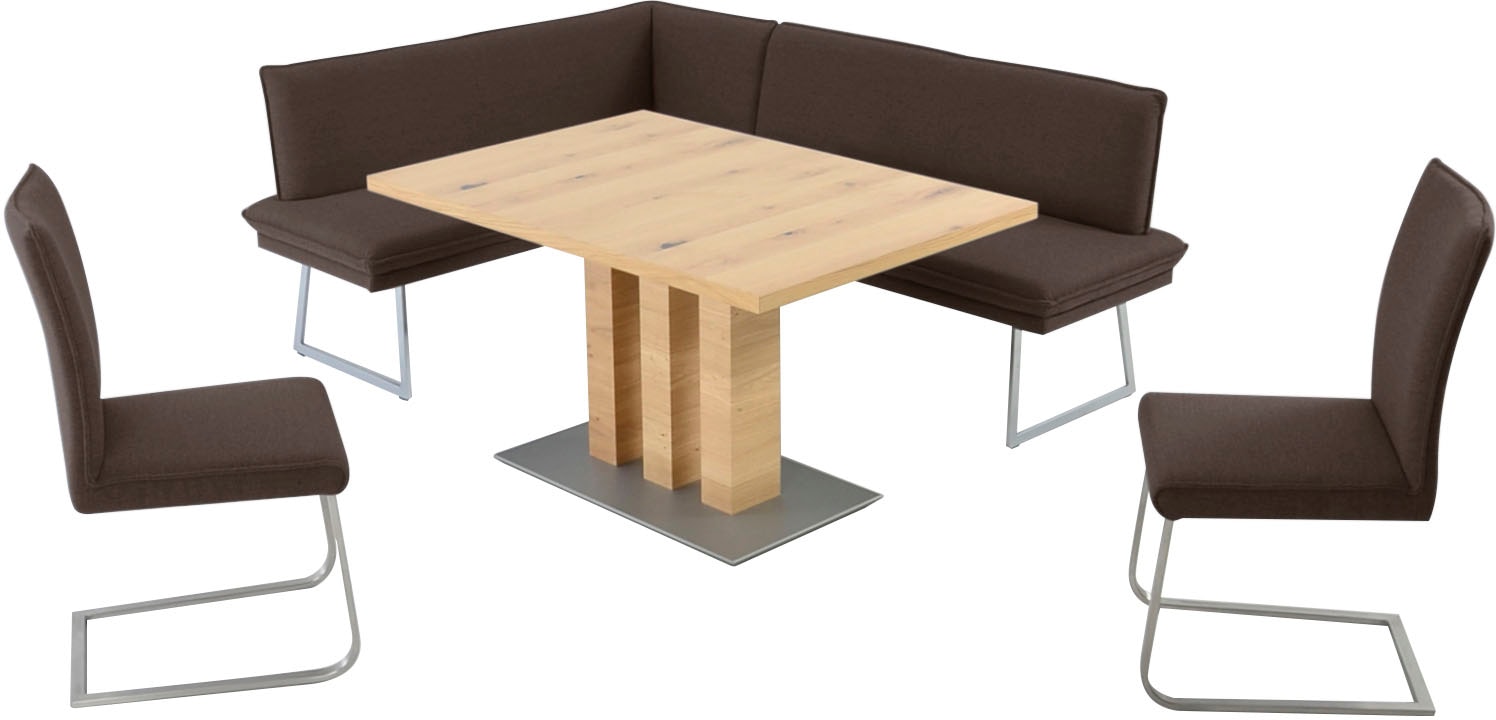 K+W Komfort & Wohnen Essgruppe »Santos III« 4 Stk. tlg. gepolsterte Eckbank günstig online kaufen