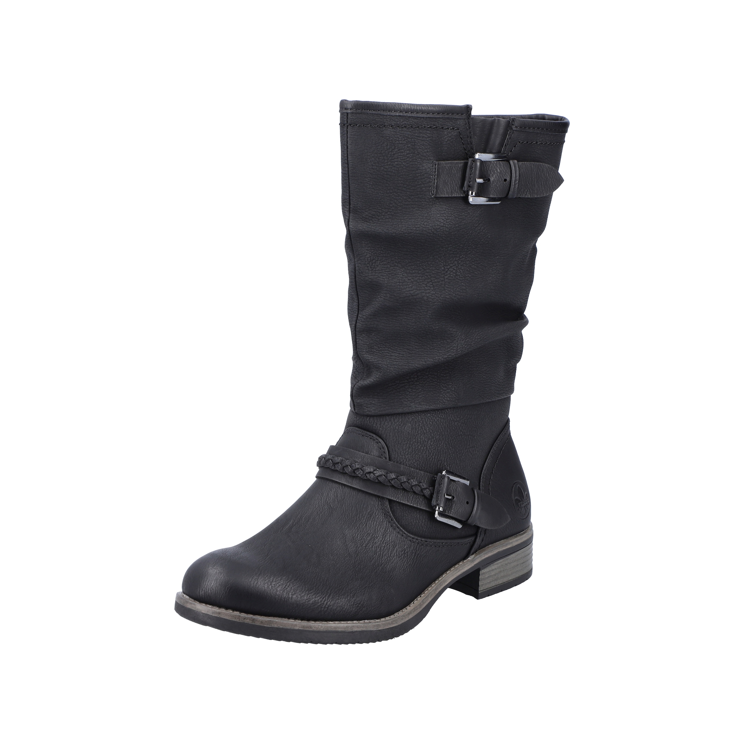 Rieker Stiefel  Winterboots, ,Blockabsatz mit gerafftem slouchy-Schaft, schmale Form