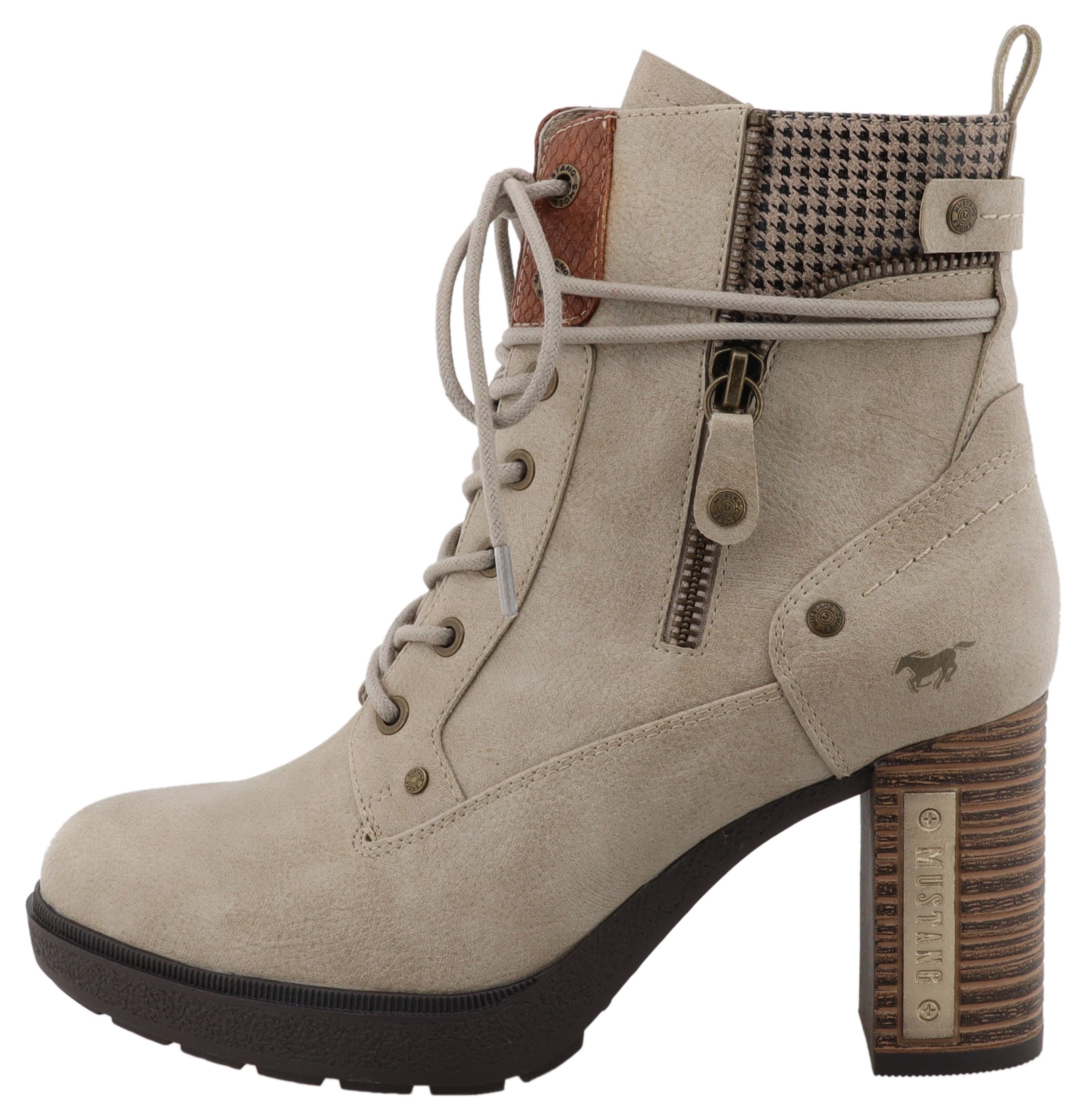 Mustang Shoes Winterstiefelette »Nana«, Schnürstiefelette mit wärmendem Textilfutter