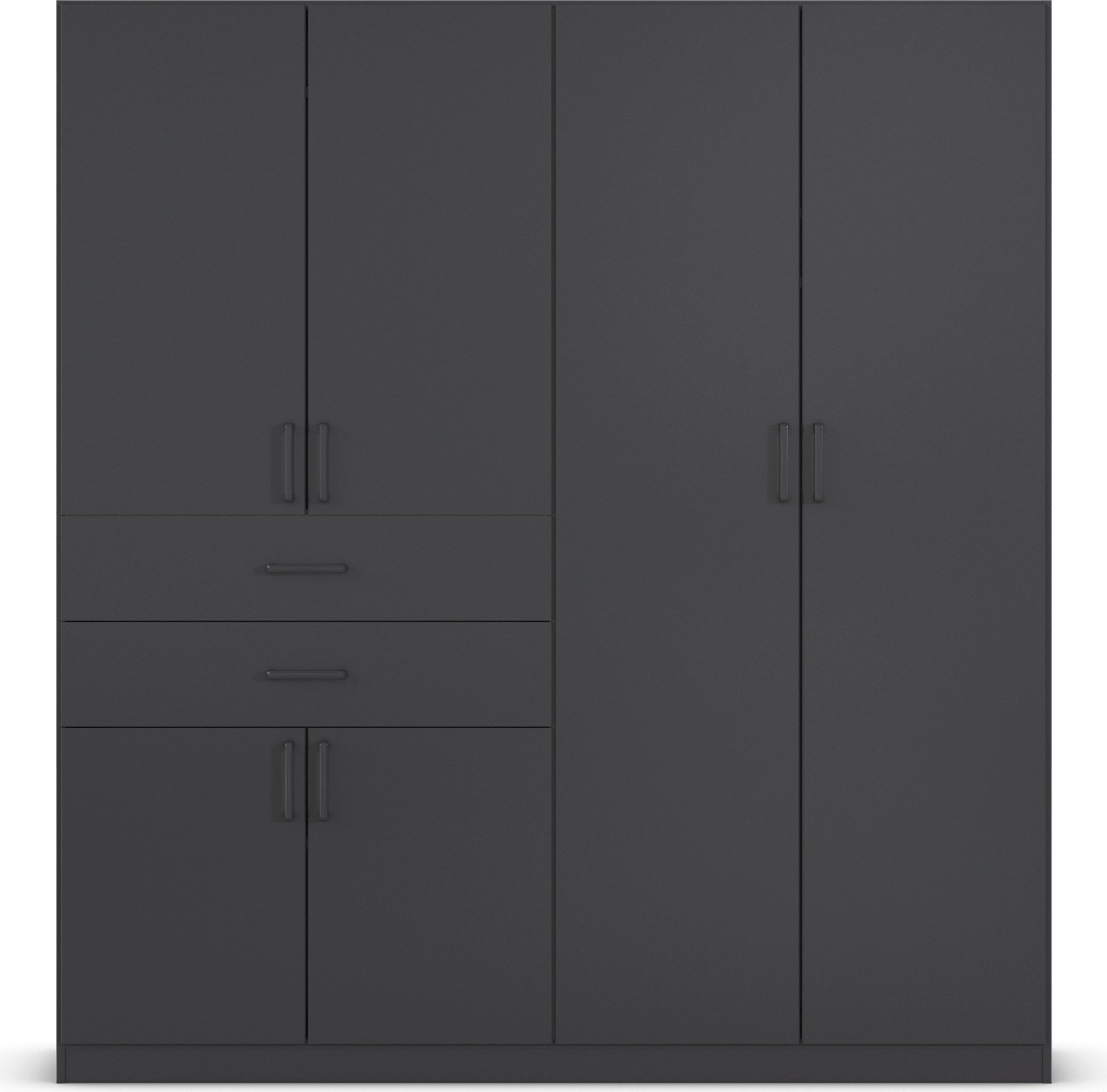 rauch Drehtürenschrank »Kleiderschrank Schrank Garderobe MAIKA mit Dekor-Front«, 2 Schubladen, in verschiedenen Breiten, Höhen, Farben, MADE IN GERMANY