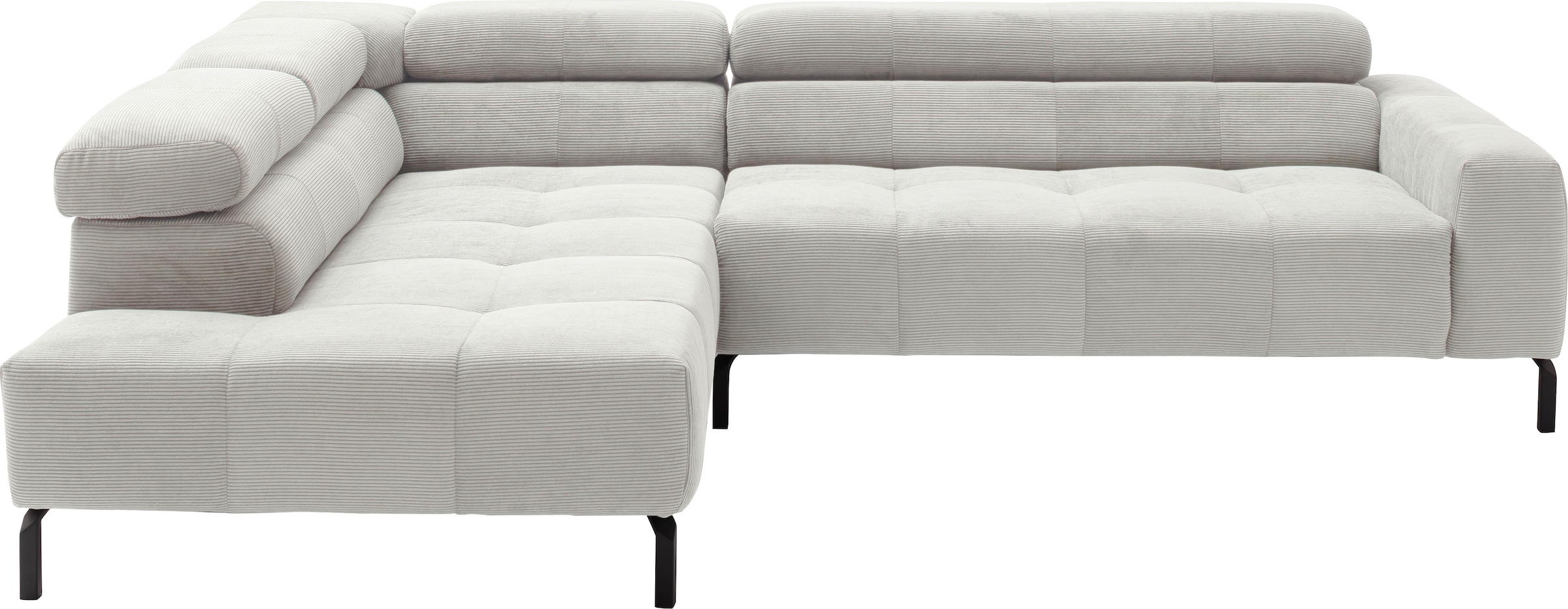 Places of Style Ecksofa »Cleveland, L-Form, incl. Kopfteilverstellung, Brei günstig online kaufen