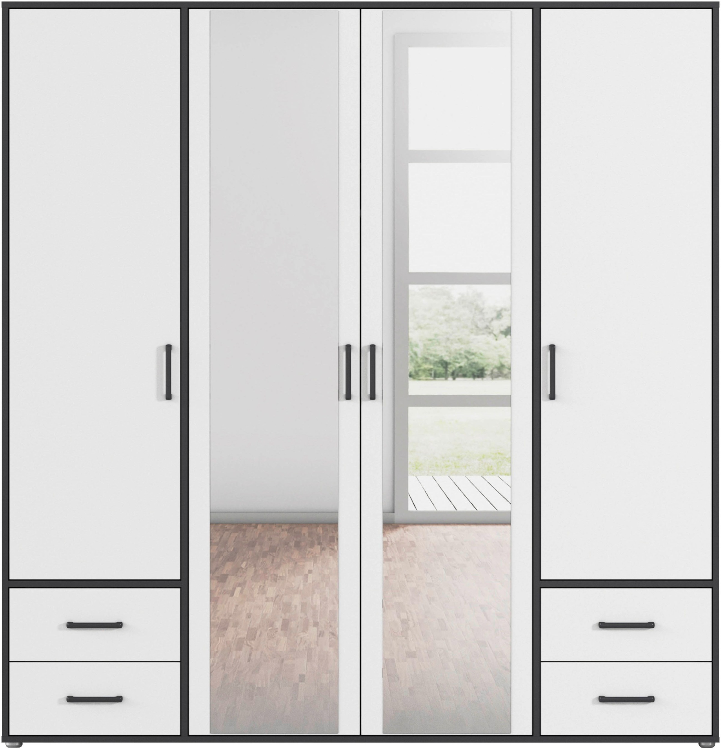 rauch Drehtürenschrank »Voyager«, (in 3 verschiedenen Ausstattungen BASIC/C günstig online kaufen
