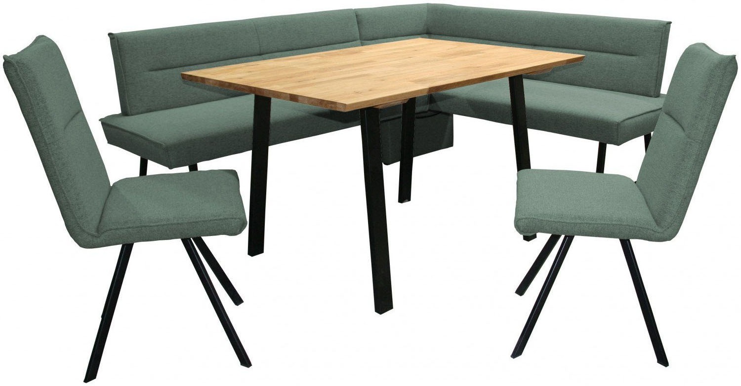Home affaire Eckbankgruppe »Sava« Set, 4 Stk. tlg. Eckbank mit Wellenfederu günstig online kaufen