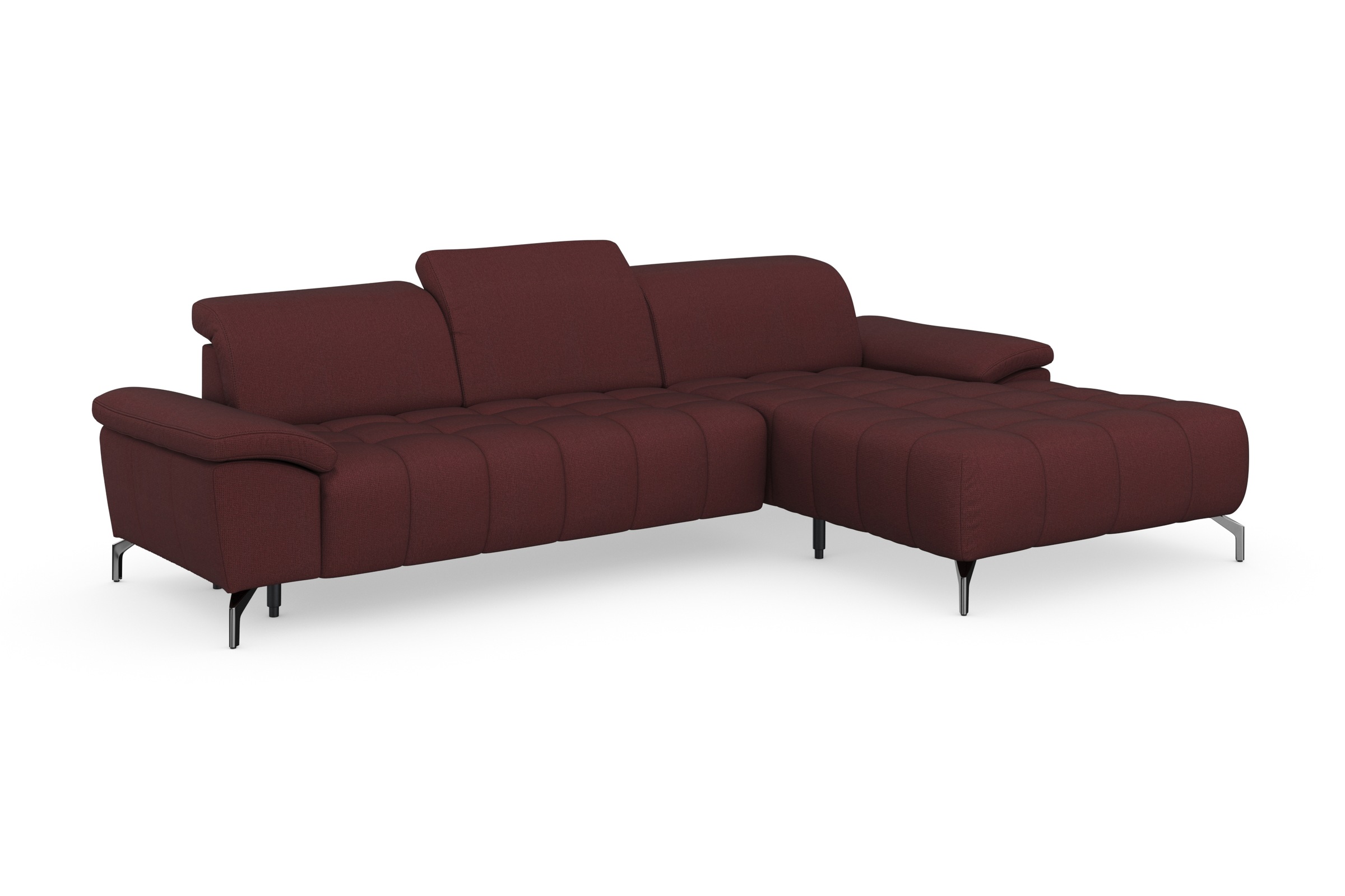sit&more Ecksofa »Cool L-Form«, wahlweise mit Kopfteilverstellung und Vorziehsitz, motorisch
