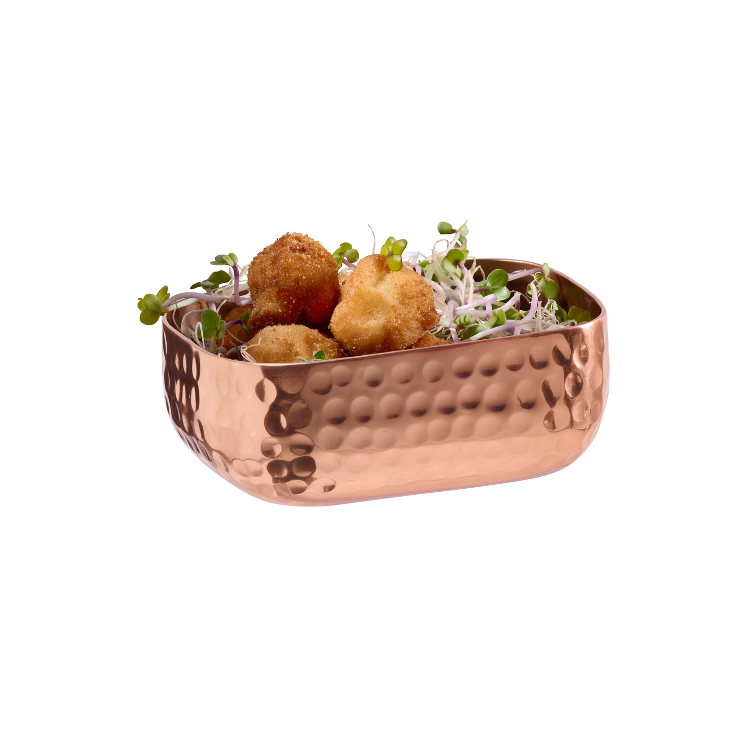 APS Schale »CRAFT, Aluminium, 12 x 9,5 cm« 1 tlg. aus Melamin Aluminium Servierschale gehämmert, robust und leicht, stapelbar