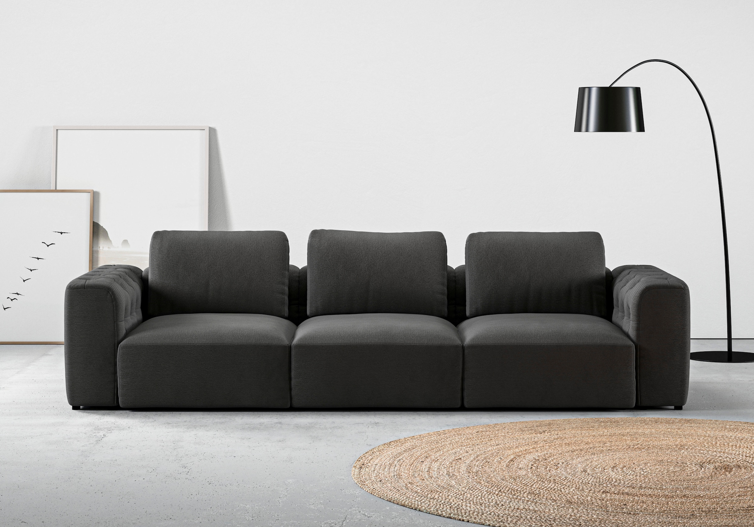 RAUM.ID 3-Sitzer »Cushid«, Modulsofa, bestehend aus 3 Teilen, Breite 300 cm