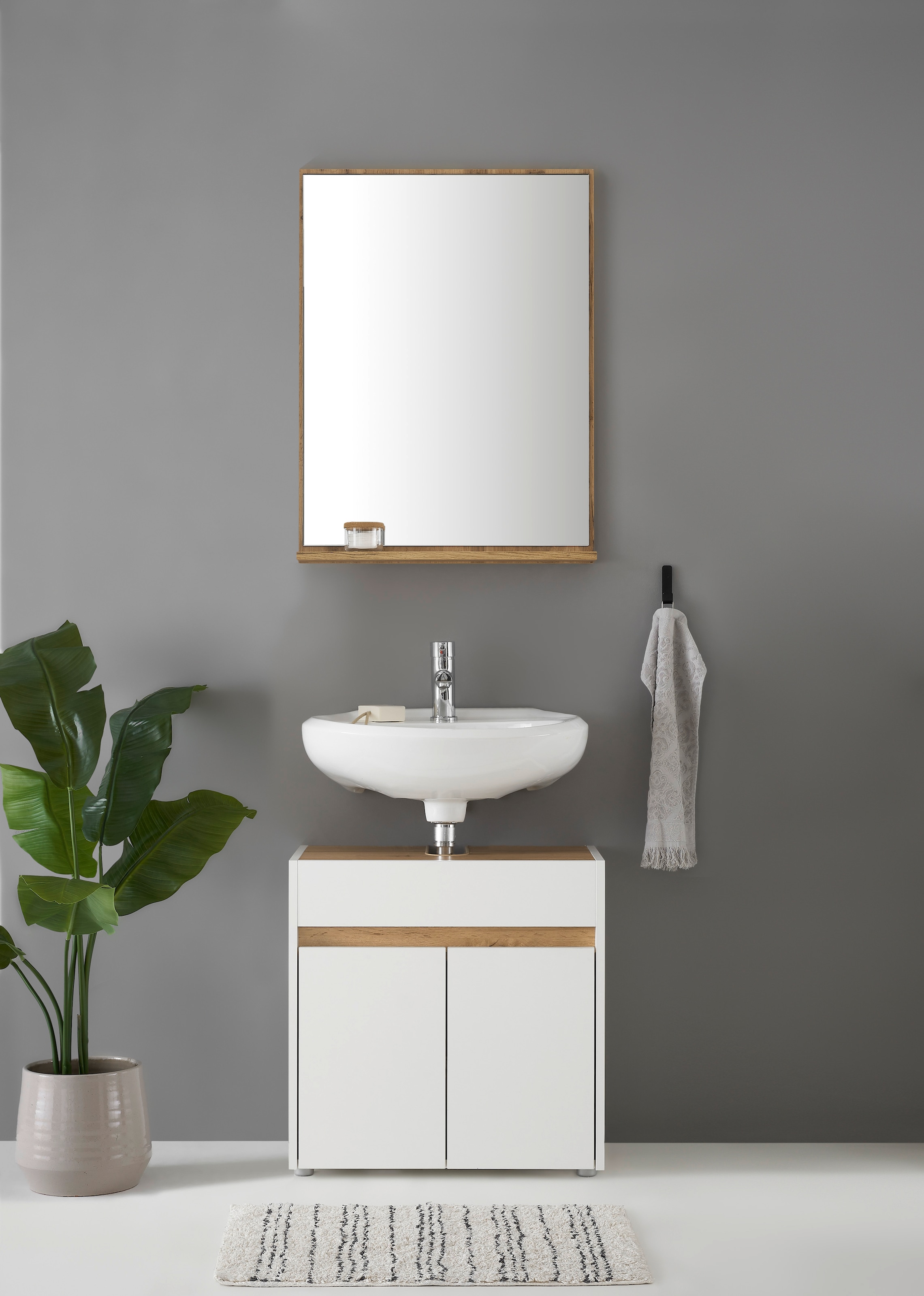 INOSIGN Badmöbel-Set »CITY/ GIRON, Bad im zeitlosen Design, 2-teiliges Bade günstig online kaufen