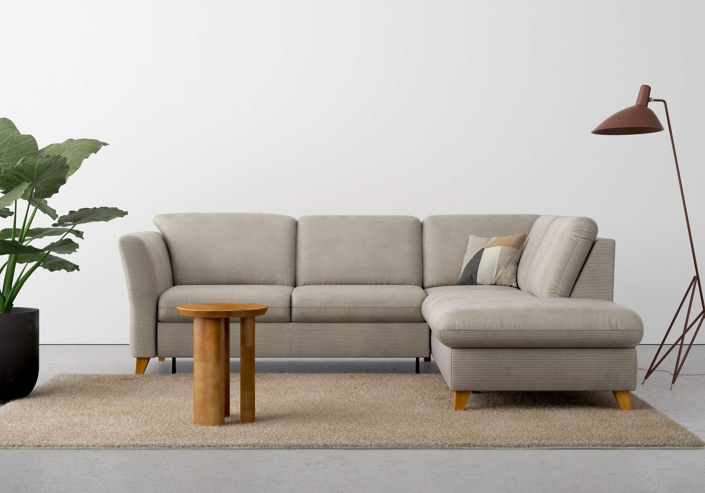 Home affaire Ecksofa »Trelleborg L-Form«, wahlweise mit Bettfunktion und Bettkasten, inkl. Federkern-Polsterung