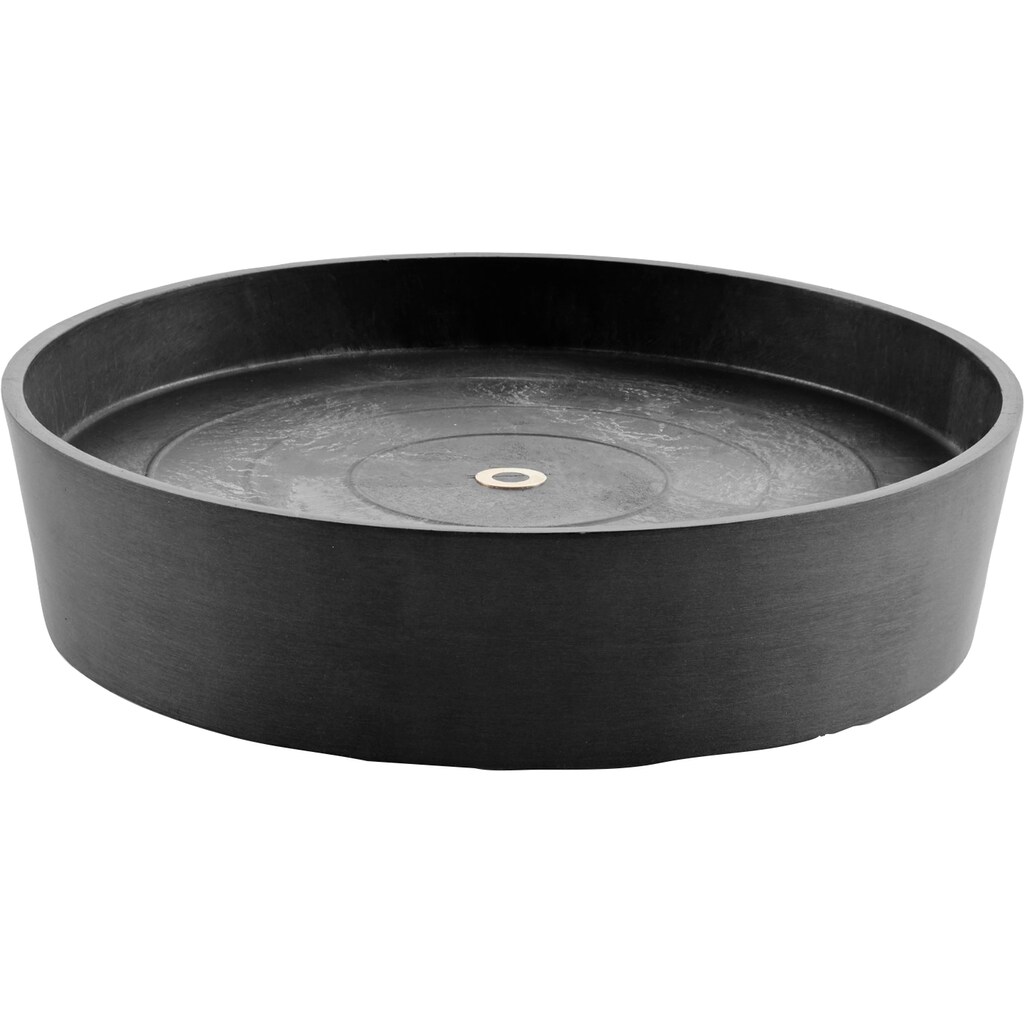 ECOPOTS Blumentopfuntersetzer »SAUCER WHEELS Dark Grey«