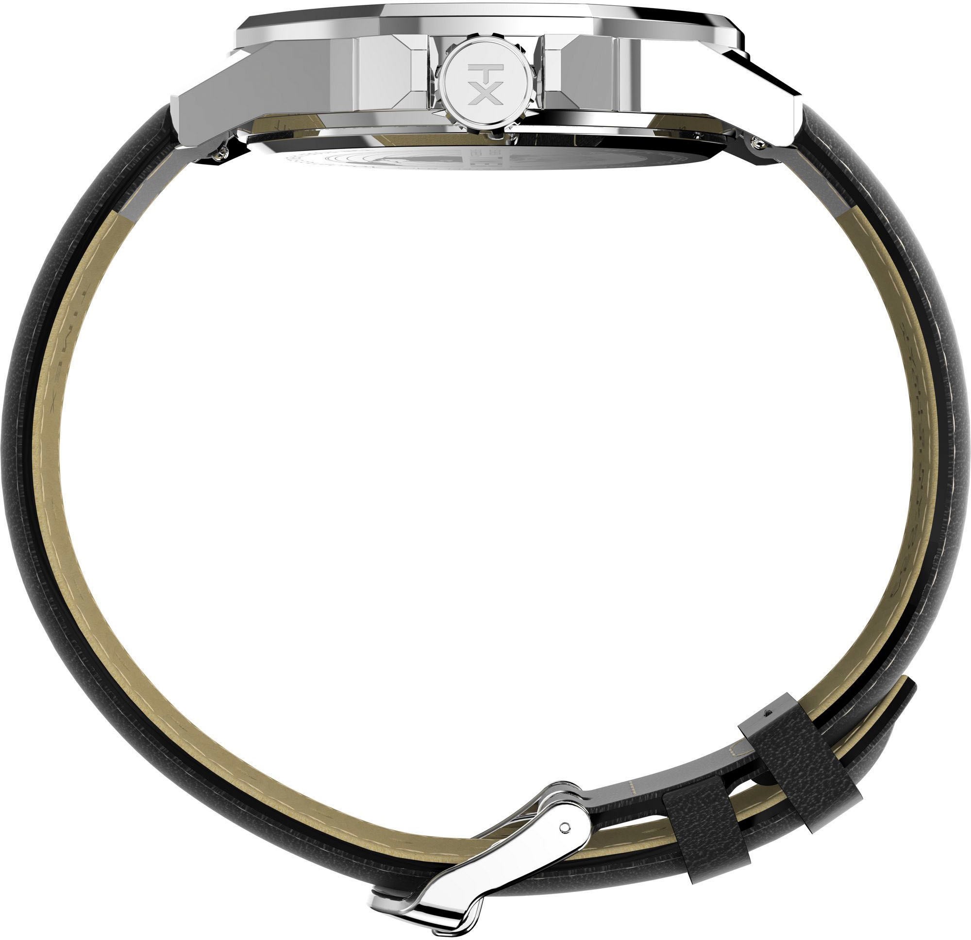 Timex Quarzuhr »ESSEX«, Armbanduhr, Herrenuhr,Lederarmband,Datum, Leuchtzeiger