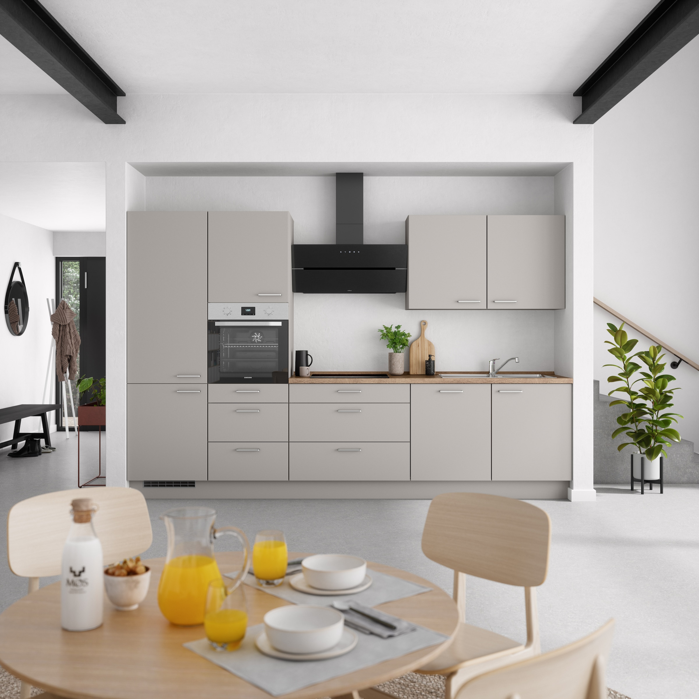 nobilia® Küchenzeile »"Touch II"« vormontiert, Ausrichtung wählbar, Breite günstig online kaufen