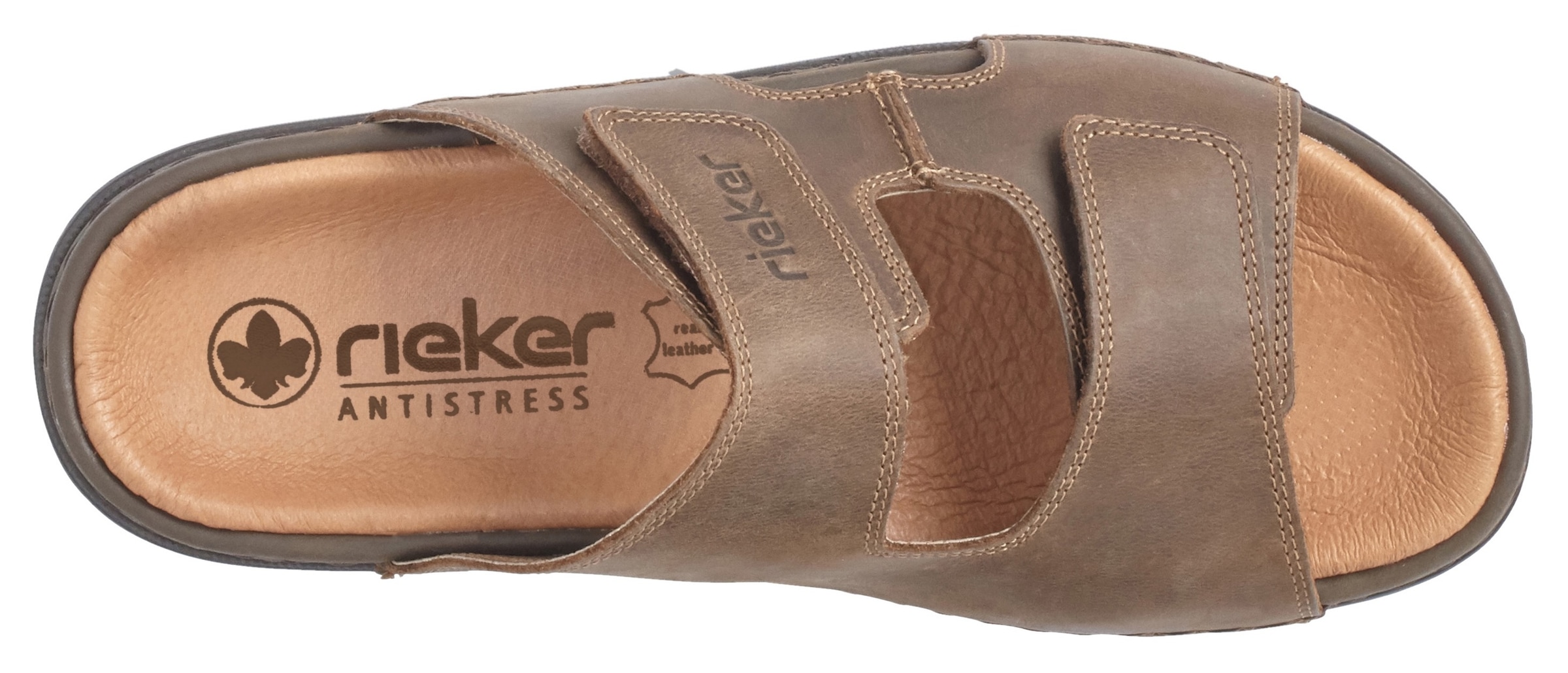 Rieker Pantolette, Sommerschuh, Strandschuh, Hausschuh mit weicher Innensohle