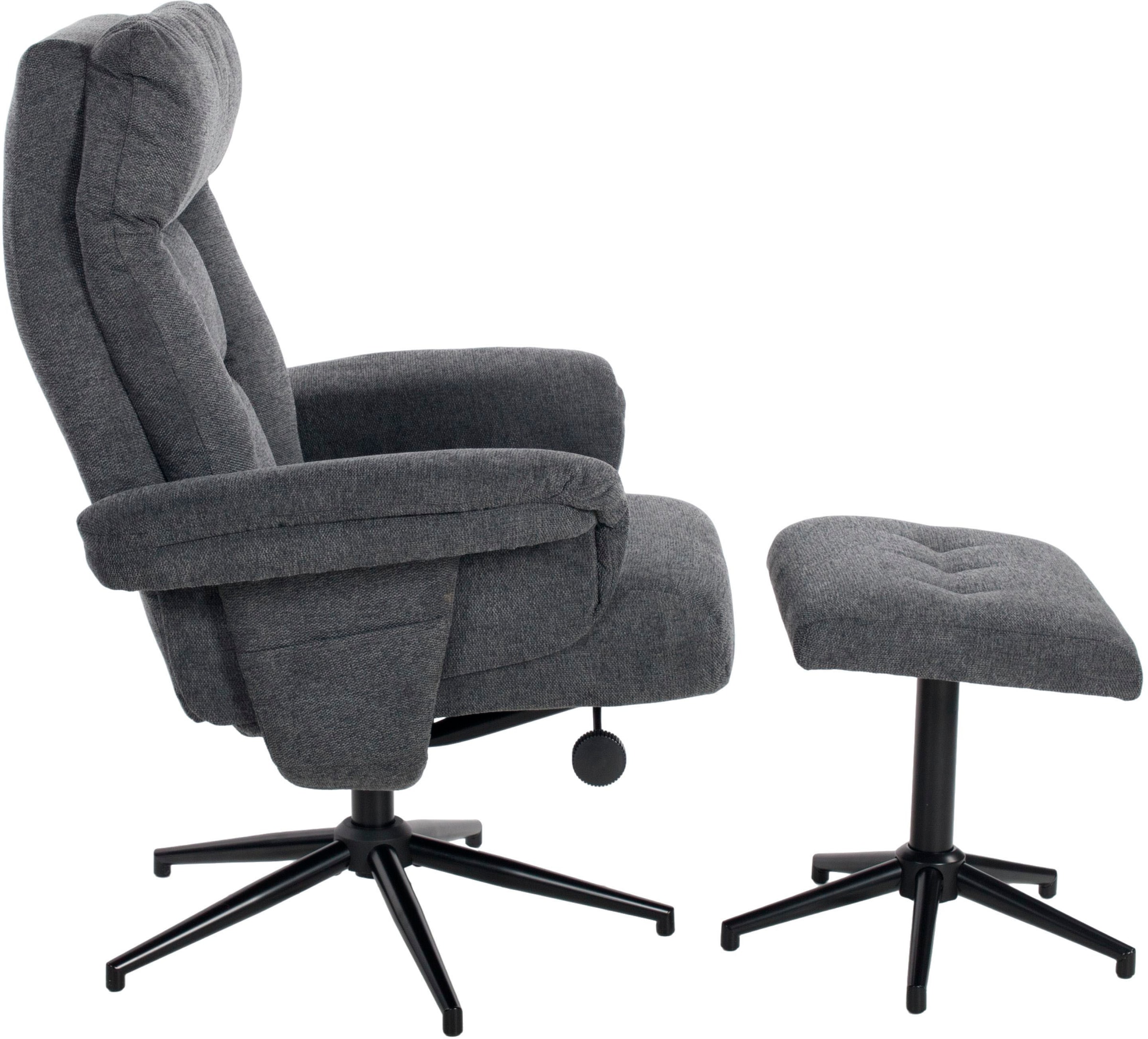 Duo Collection TV-Sessel »Olvera«, mit Hocker und Relaxfunktion, 360 Grad drehbar