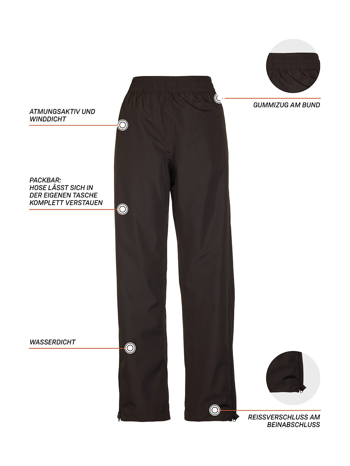 Killtec Regenhose »Tira«  Wasser- und winddichte Regenhose, verschweißte Nähte, packbar