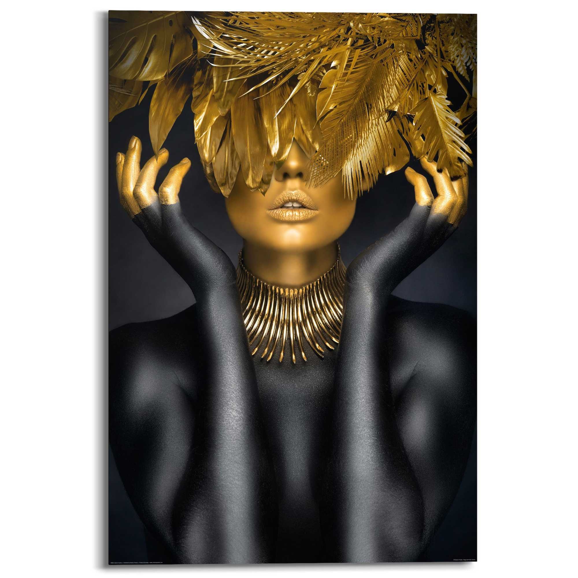 Reinders! Deco-Panel »Golden Feathers« günstig online kaufen