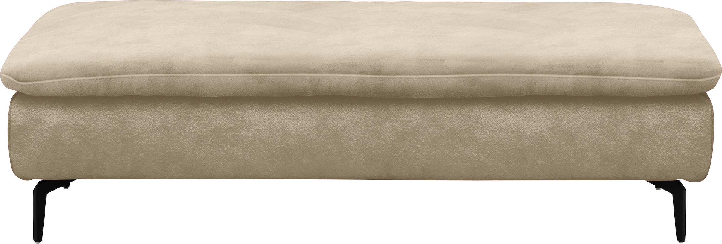 W.SCHILLIG Ecksofa »valentinoo, Designsofa, bequem, elegant und zeitlos, L-Form«, (Set), inklusive Hocker, mit Sitztiefenverstellung, Breite 299 cm