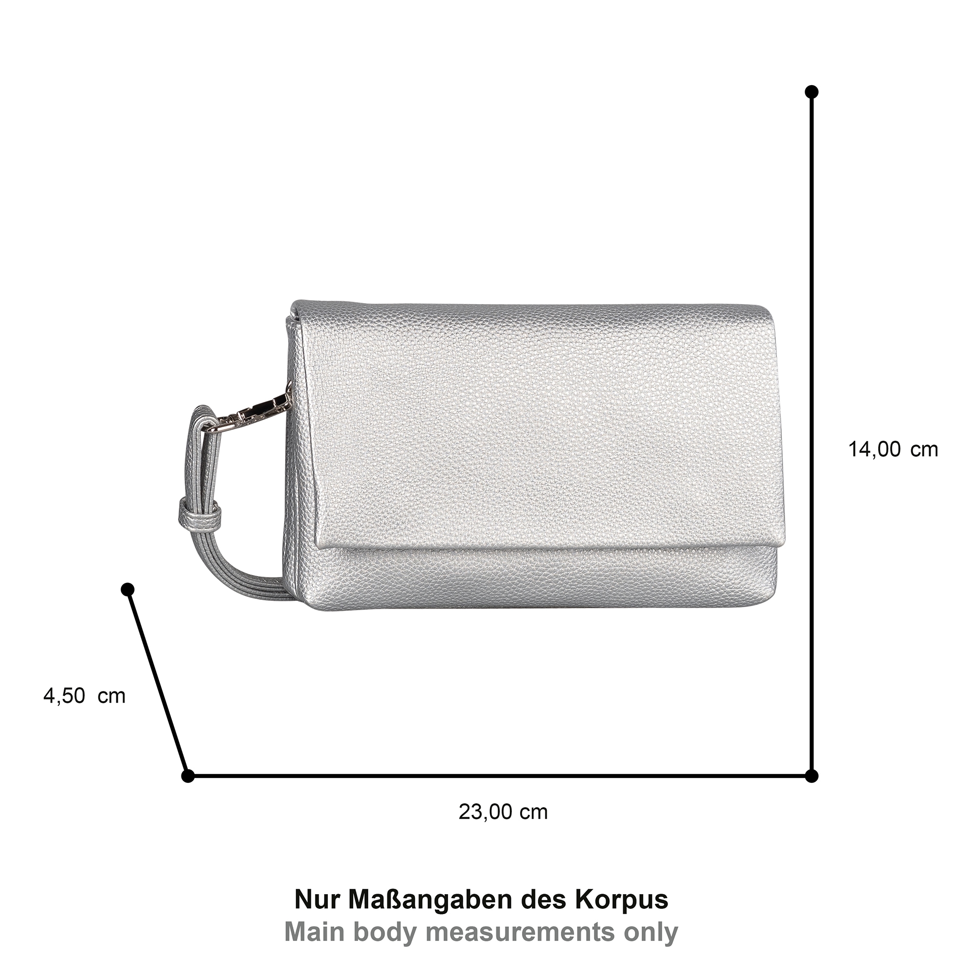 Gabor Abendtasche »Salara« schlicht und funktional, mit 2 Kammern je nach Anlass variabel tragbar