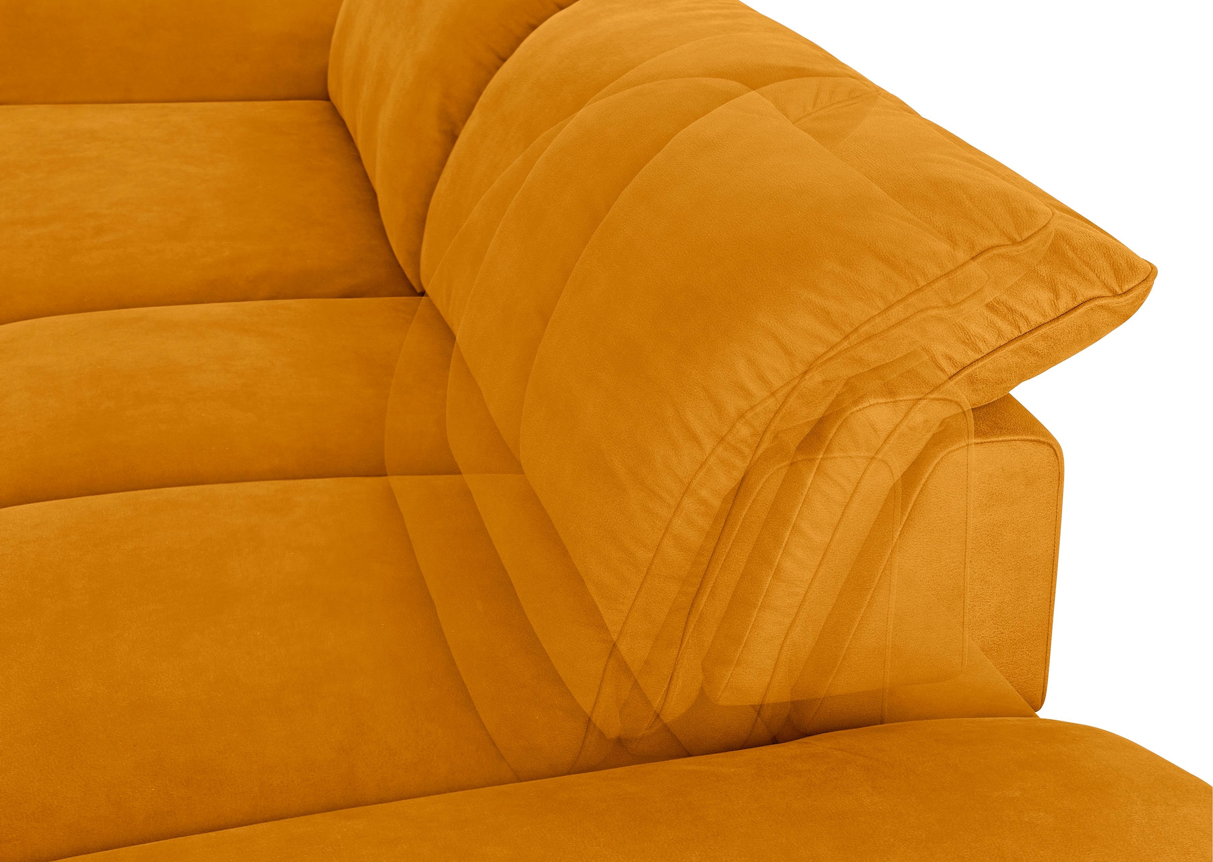 W.SCHILLIG Ecksofa »enjoy&MORE, Designsofa, elegant und bequem, L-Form«, mit Sitztiefenverstellung, Füße Chrom glänzend, Breite 310 cm