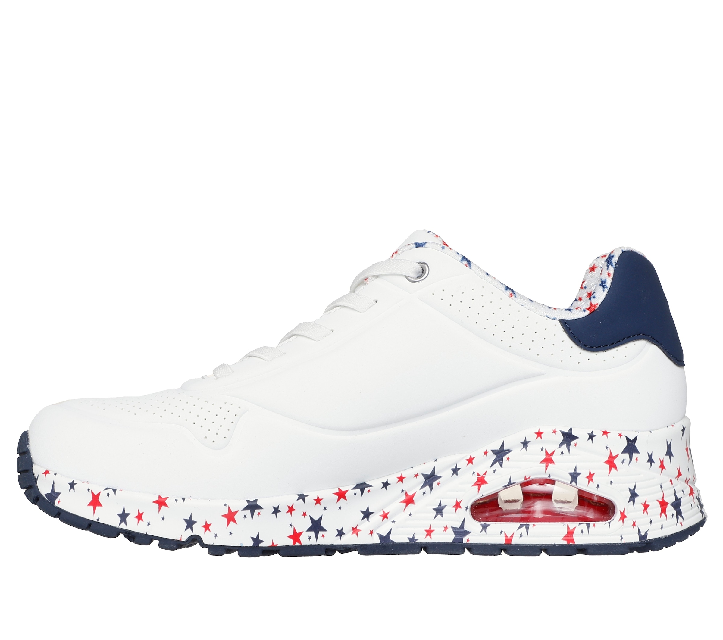 Skechers Sneaker »UNO-FREE STRYDE«  Schnürschuh, Freizeitschuh mit Sternenaufruck auf der Sohle