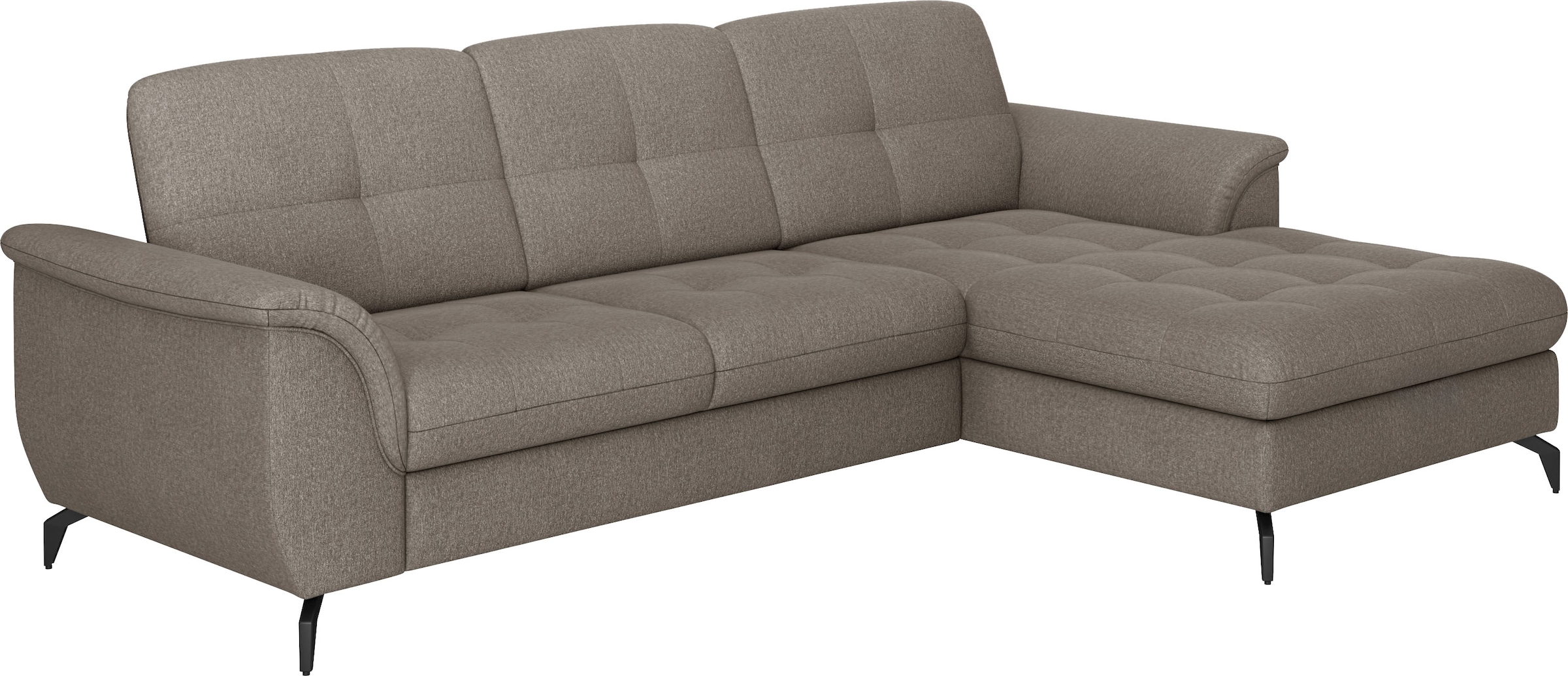 sit&more Ecksofa »Zora L-Form«, wahlweise mit Bettfunktion und Bettkasten
