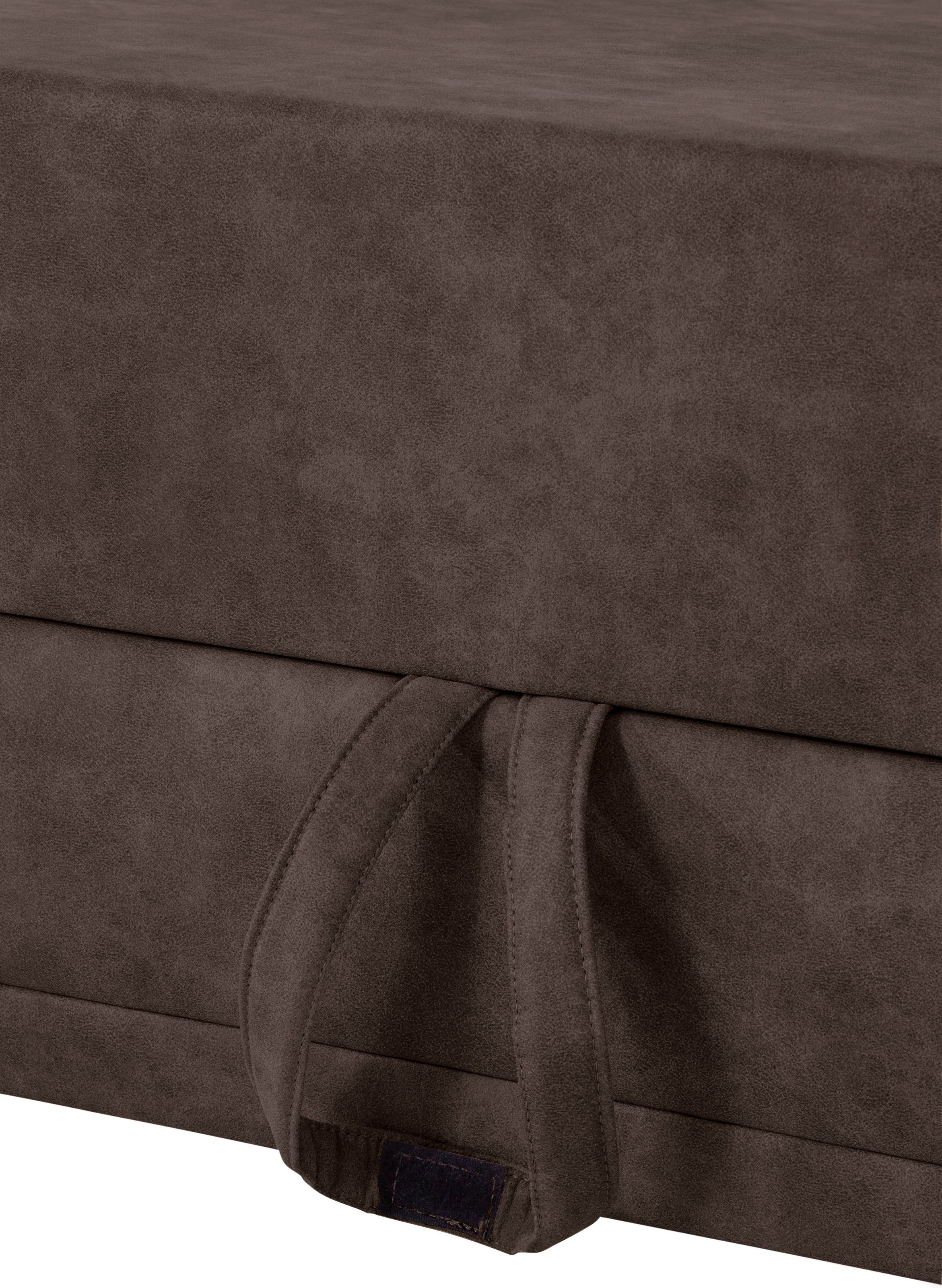 sit&more Ecksofa »Clio L-Form«, wahlweise mit Bettfunktion und Bettkasten, inklusive Federkern