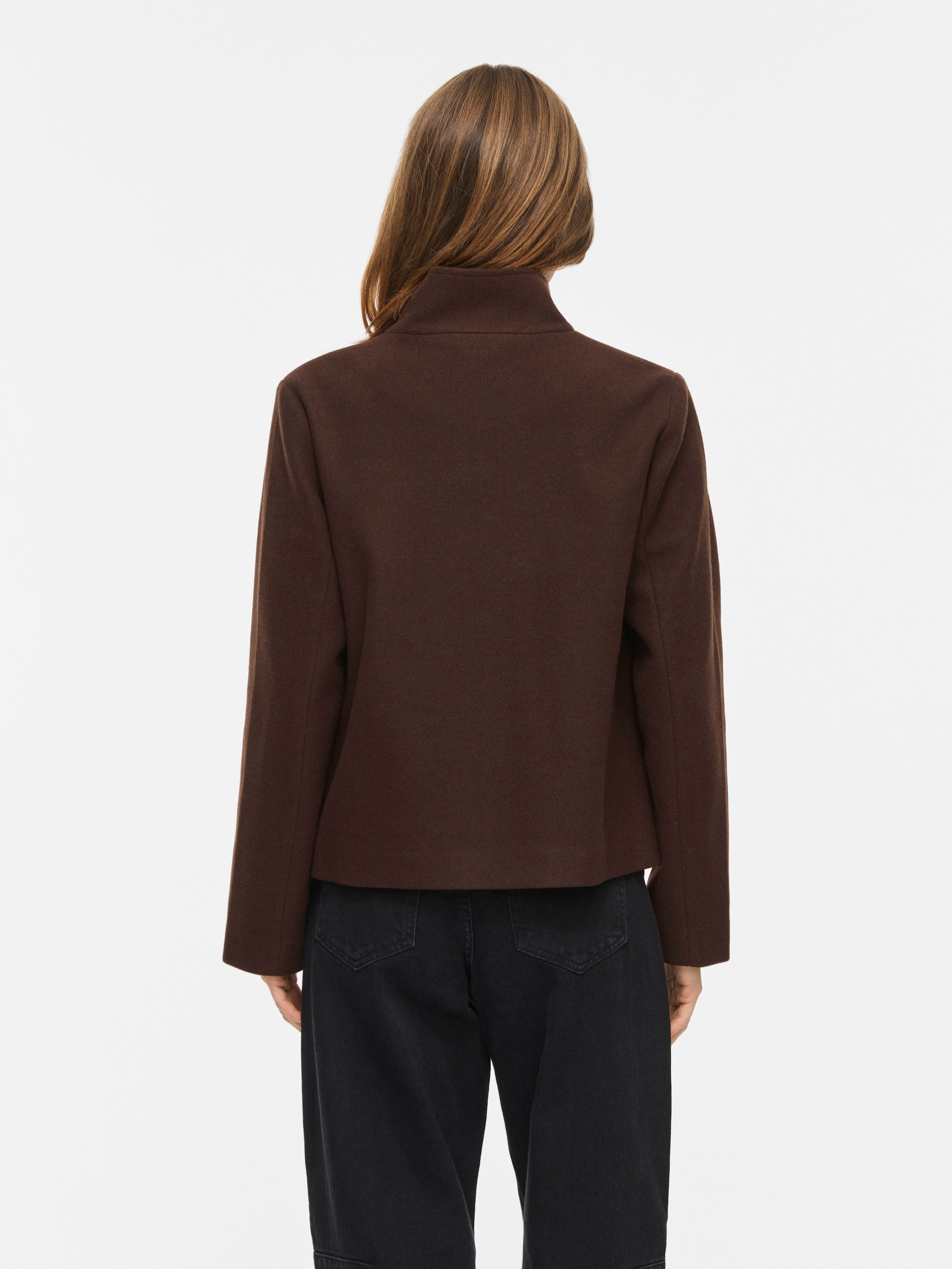 Vila Kurzjacke »VICLAUDIA L/S HIGH NECK SHORT JKT- NOOS« Kunstfaser
