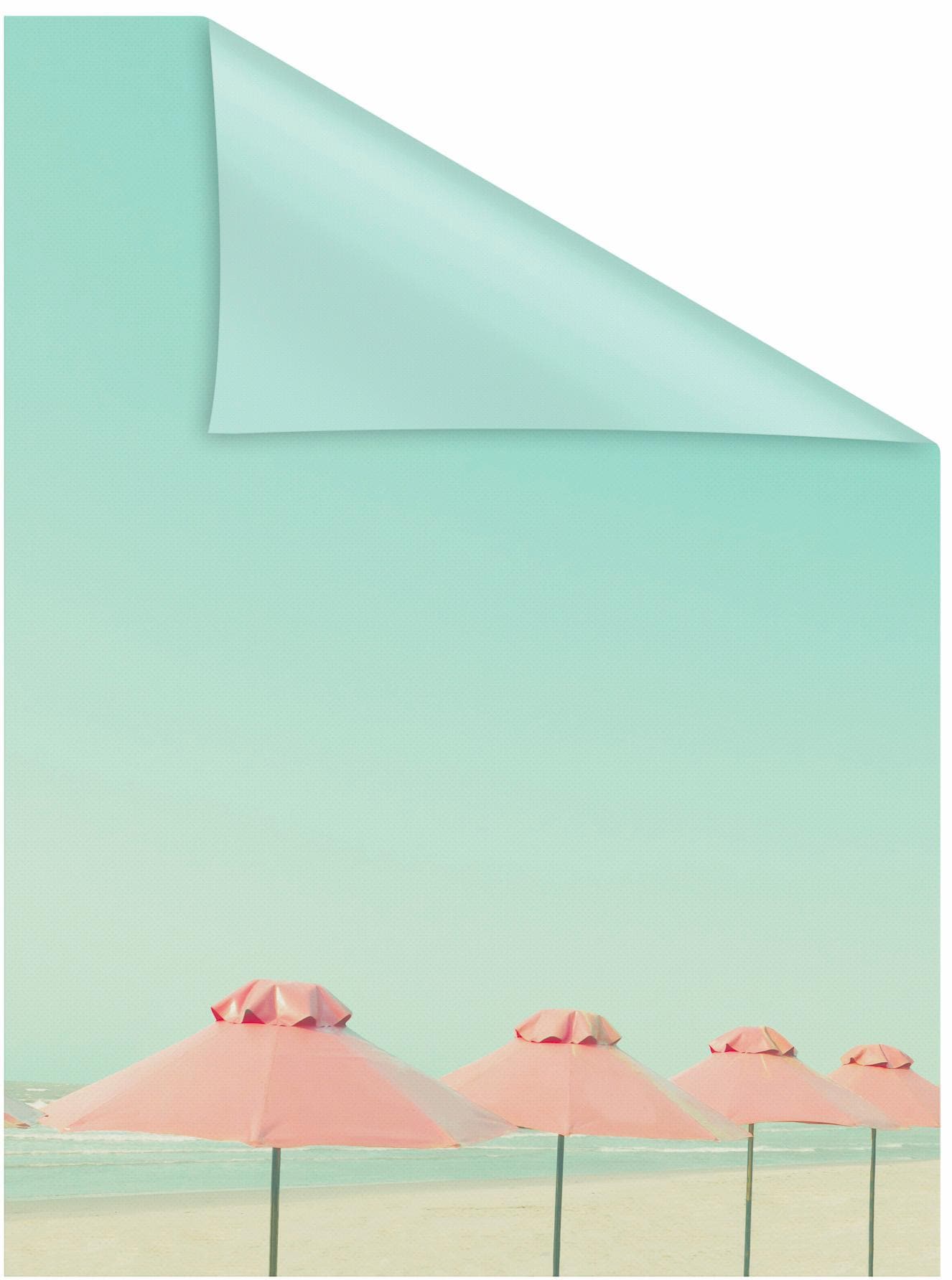 LICHTBLICK ORIGINAL Fensterfolie »Sonnenschirme« 1 Stk. blickdicht struktur günstig online kaufen