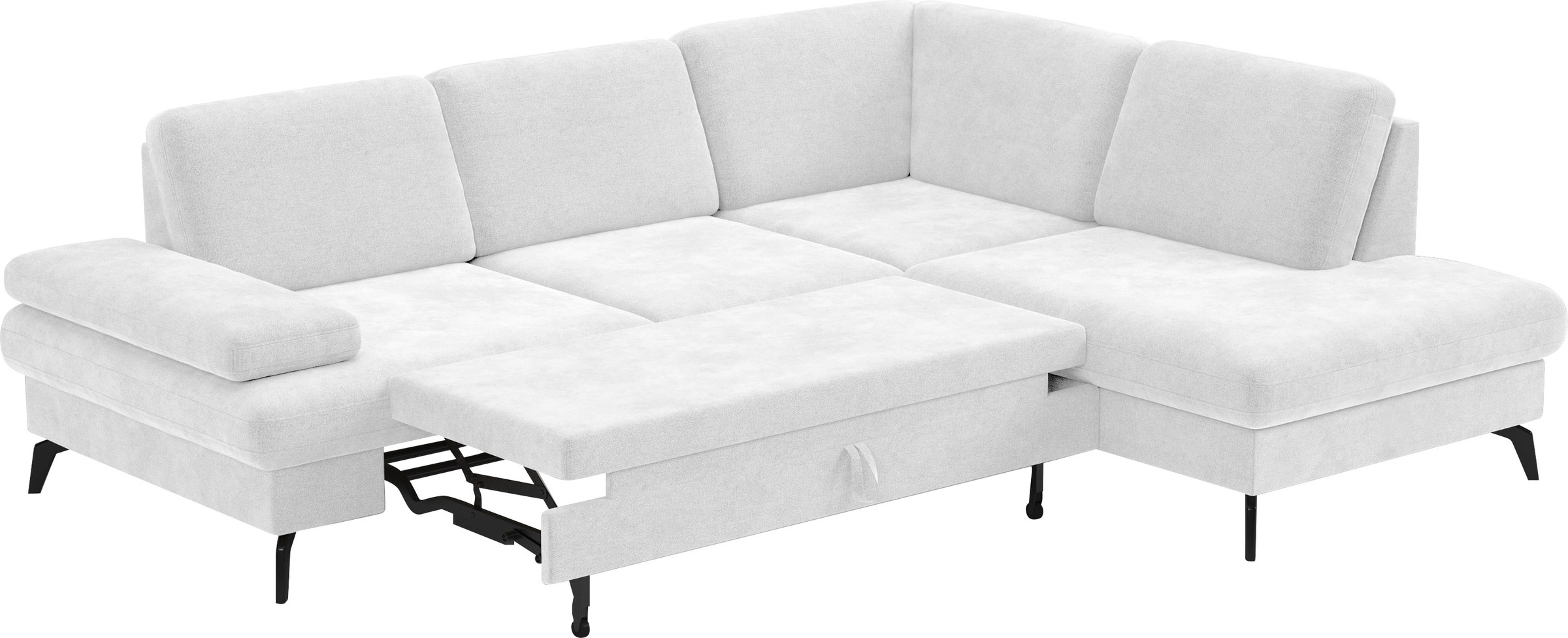 sit&more Ecksofa »Morris L-Form, inkl. Sitztiefenverstellung«, wahlweise mit Armteilverstellung, Bettfunktion & Bettkasten
