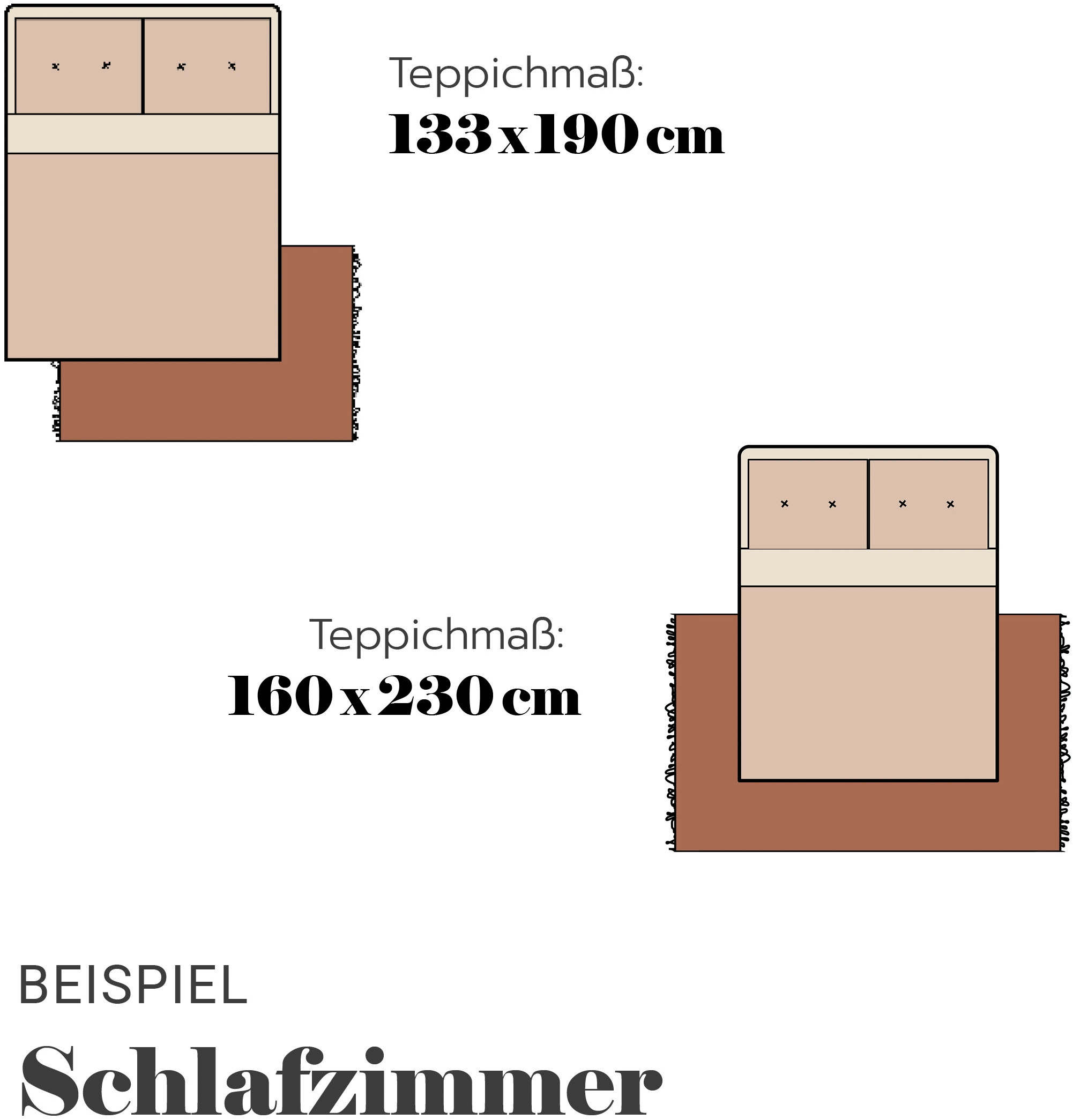 ASTRA Teppich »Jules 251«, rechteckig, 8 mm Höhe, Vintage, Hoch Tief, Kurzflor, Wohnzimmer, Schlafzimmer