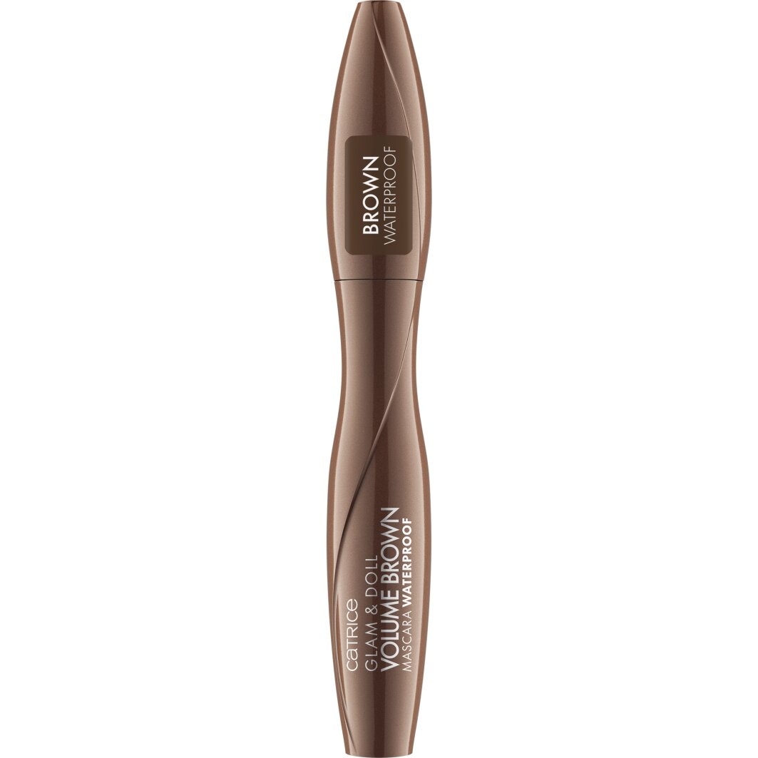 Catrice Mascara »Glam & Doll Volume Brown Mascara Waterproof«, (Set, 3 tlg.), Wasserfest und volumengebend für einen natürlichen Alltagslook!