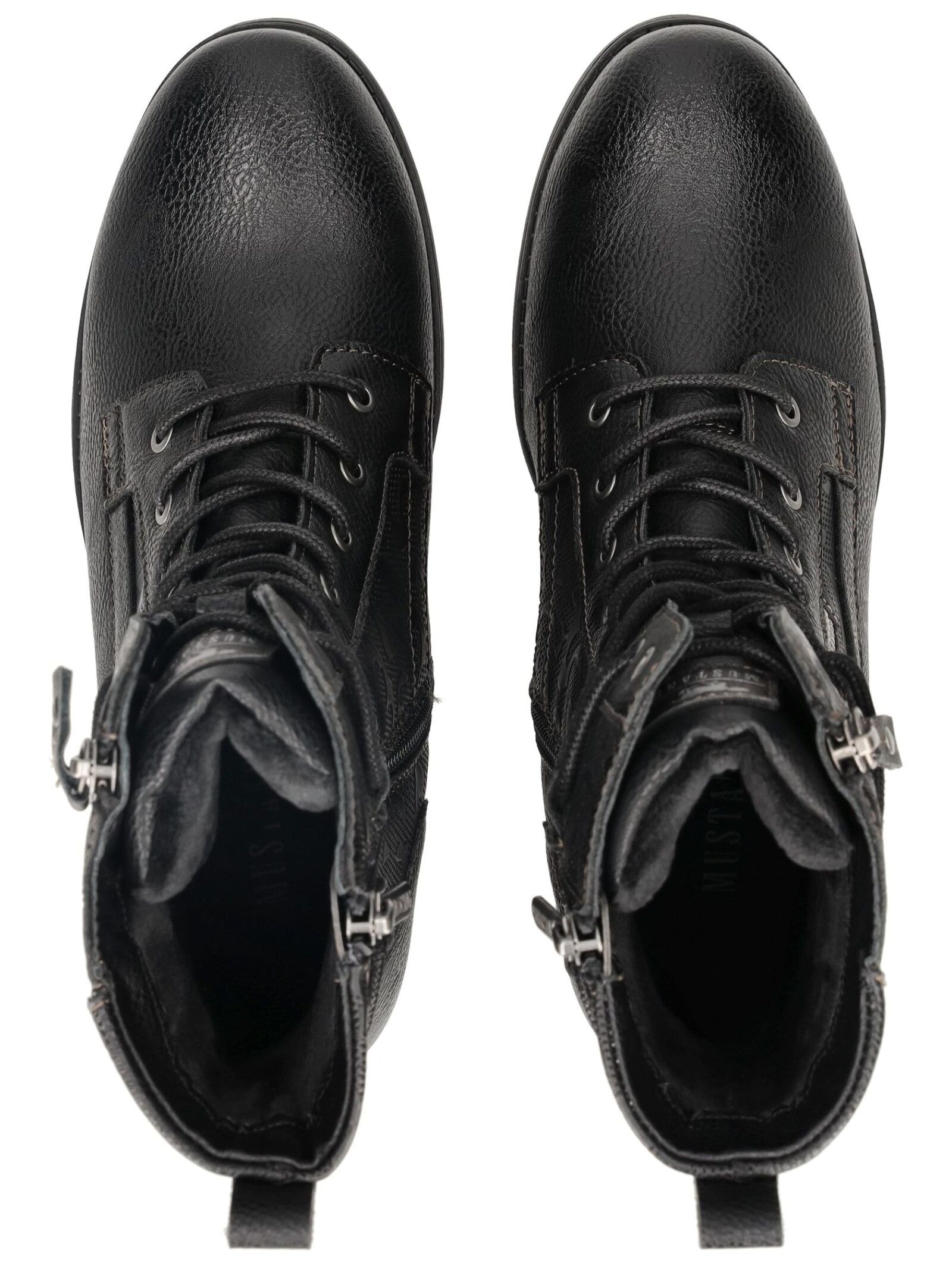 Mustang Shoes Schnürstiefelette »Mustang Shoes Stiefelette Lederimitat/Textil«