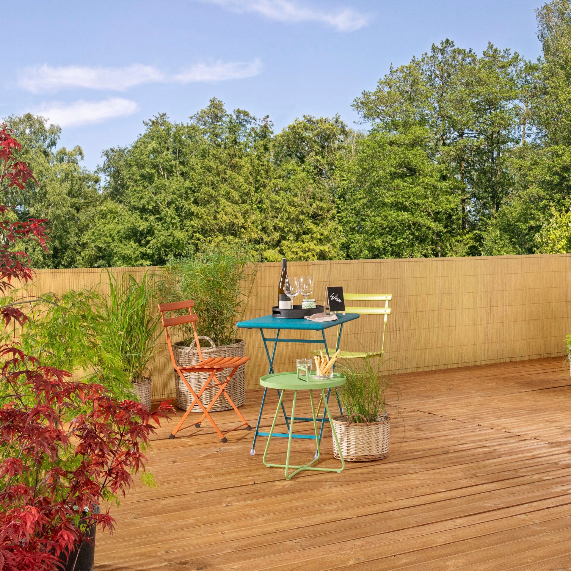 Windhager Sichtschutzzaunmatten natürlich wirkende Weidenoptik, L: 3 m