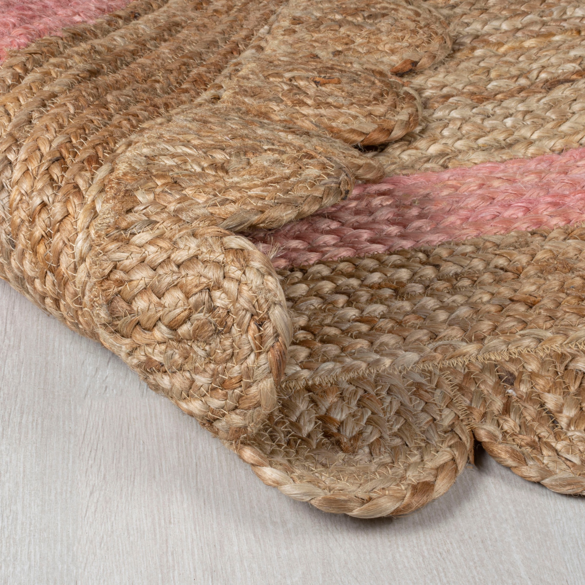 FLAIR RUGS Teppich »Grace«, rechteckig, 7 mm Höhe, aus 100% Jute, fußbodenheizungsgeeignet, mit Bordüre