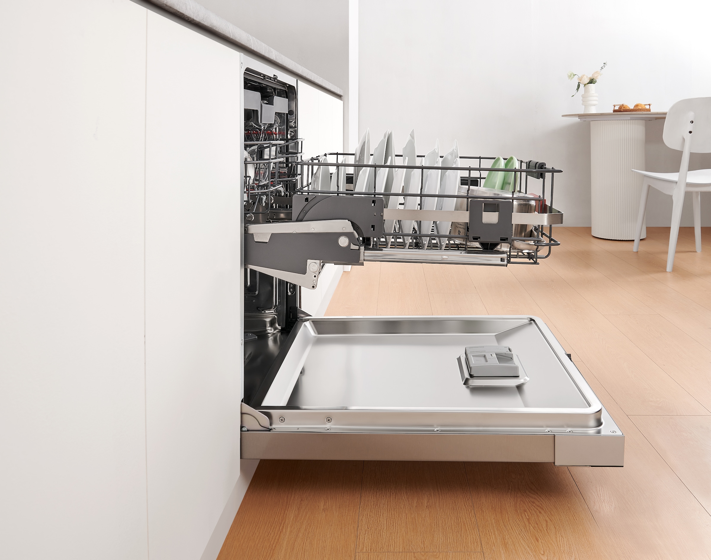 Hanseatic Unterbaugeschirrspüler »HGU6082B147931ES«, 14 Maßgedecke, Unterkorb mit komfortabler Hebetechnik
