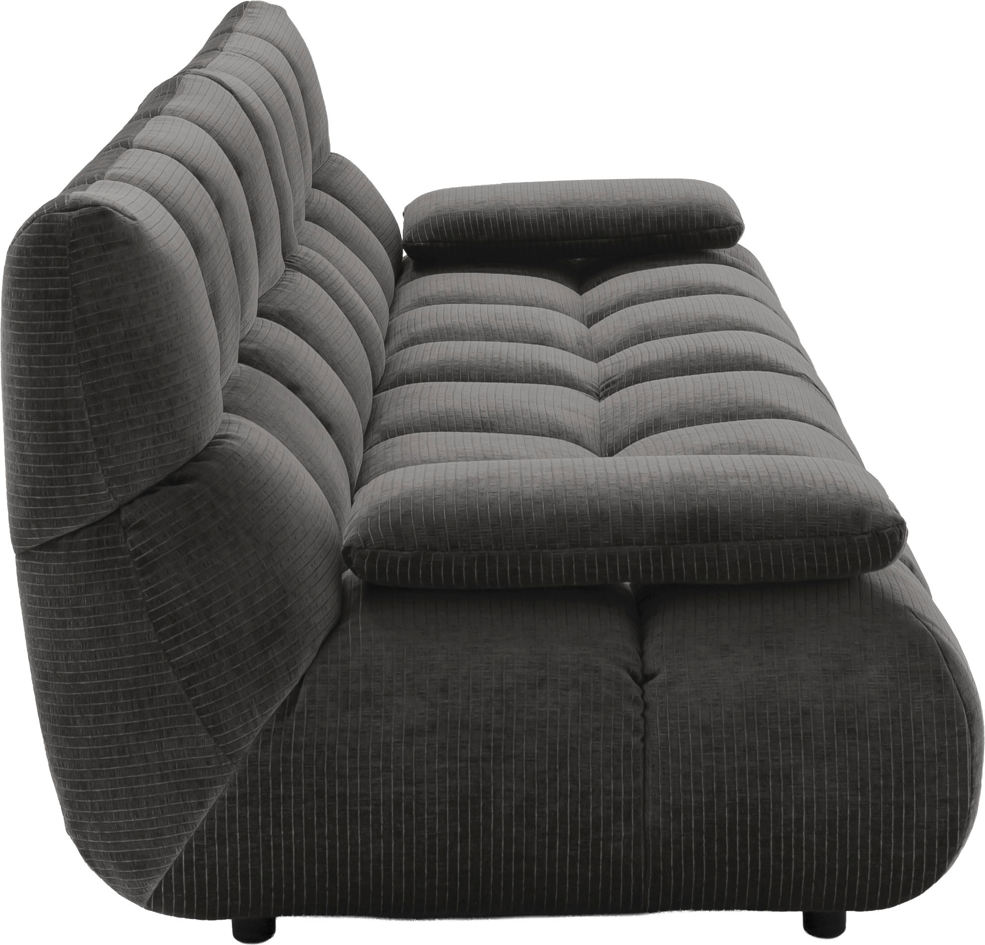 Home affaire 4-Sitzer »Cozy Bubble, mit klappbaren Armlehnen, Breite 290cm« mit eleganter Steppung, Rundumbezug & weicher Polsterung